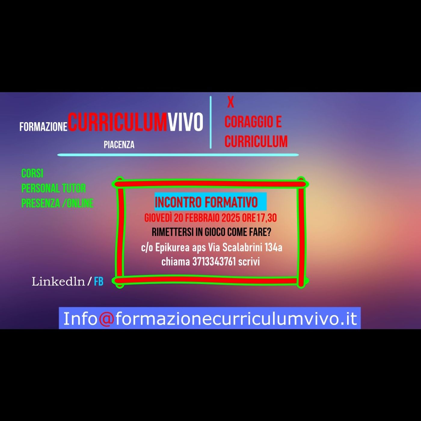 CV 10 CORAGGIO E CURRICULUM Formazione Curriculum Vivo Il Podcast episode artwork