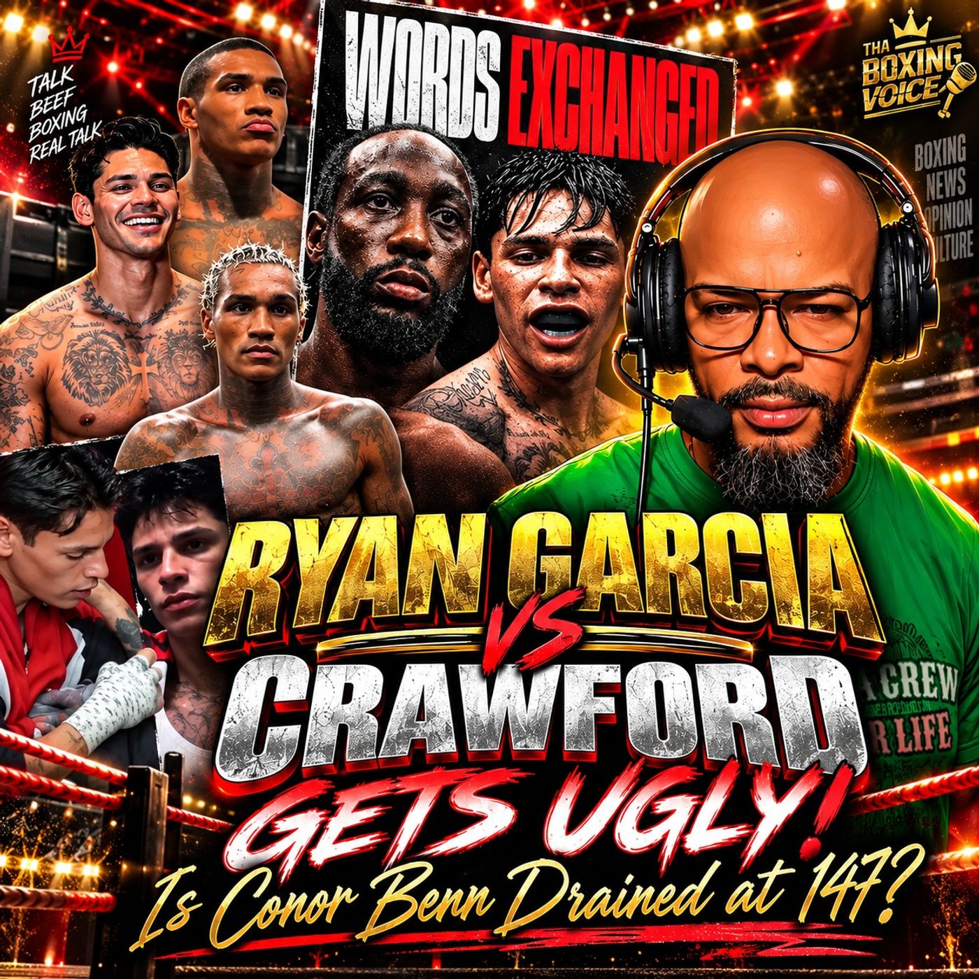 ☎️Ryan Garcia vs Crawford GETS UGLY❗️Is Conor Benn DRAINED at 147❓