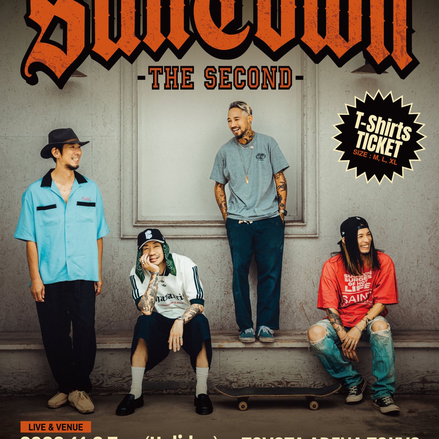 The BONEZがライブ再開、ワンマン＜SUNTOWN -THE SECOND-＞をトヨタアリーナにて11月開催 episode artwork
