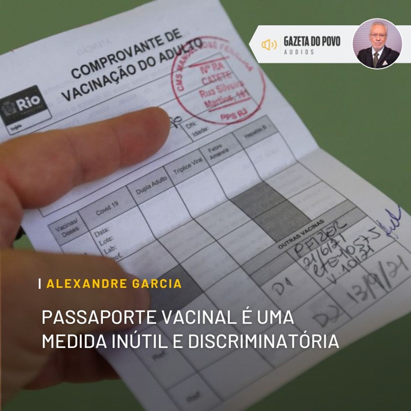 Passaporte vacinal é uma medida inútil e discriminatória Passaporte vacinal é uma medida inútil e discriminatória
