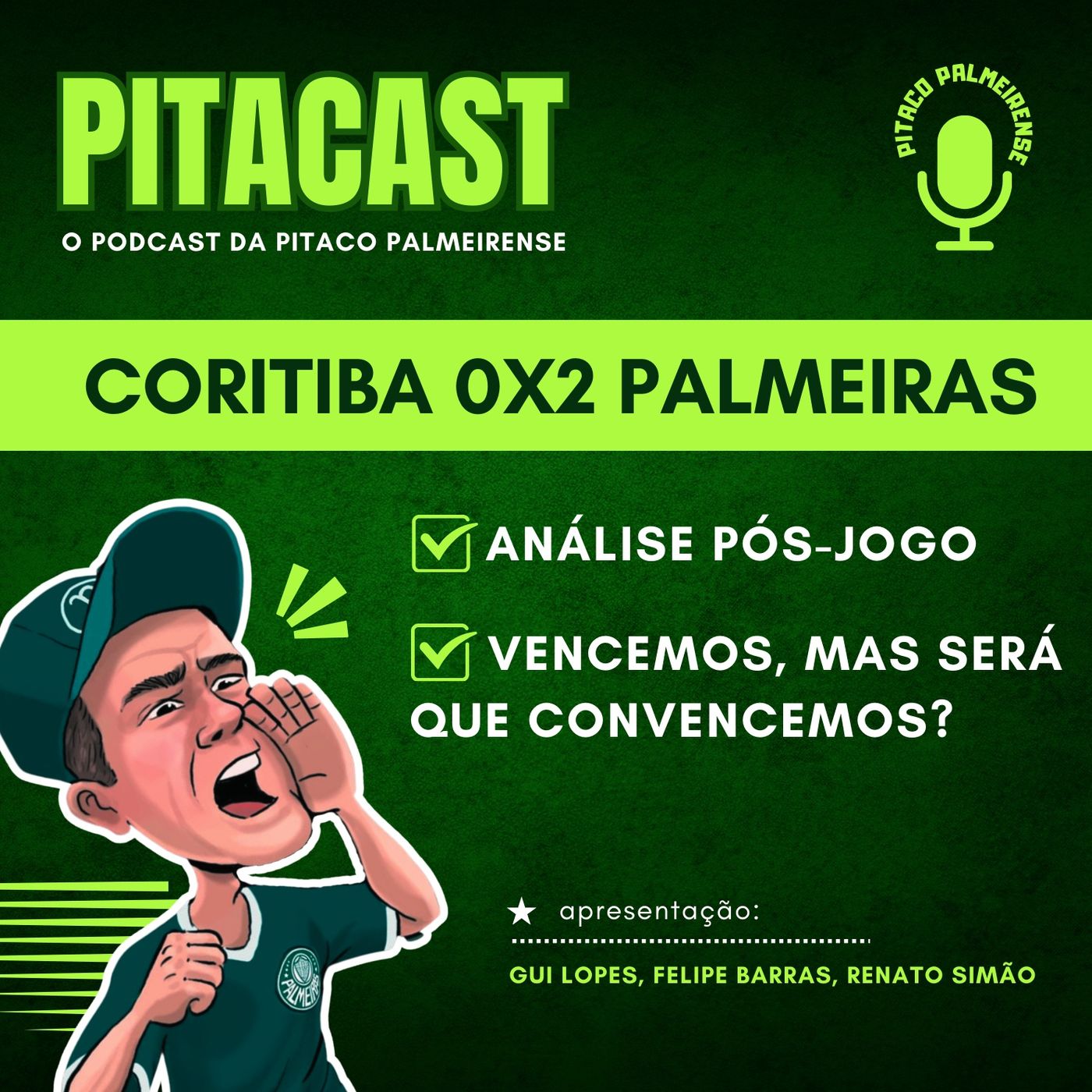 Coritiba 0x2 Palmeiras | Pós-jogo completo | Vencemos, mas convencemos? episode artwork