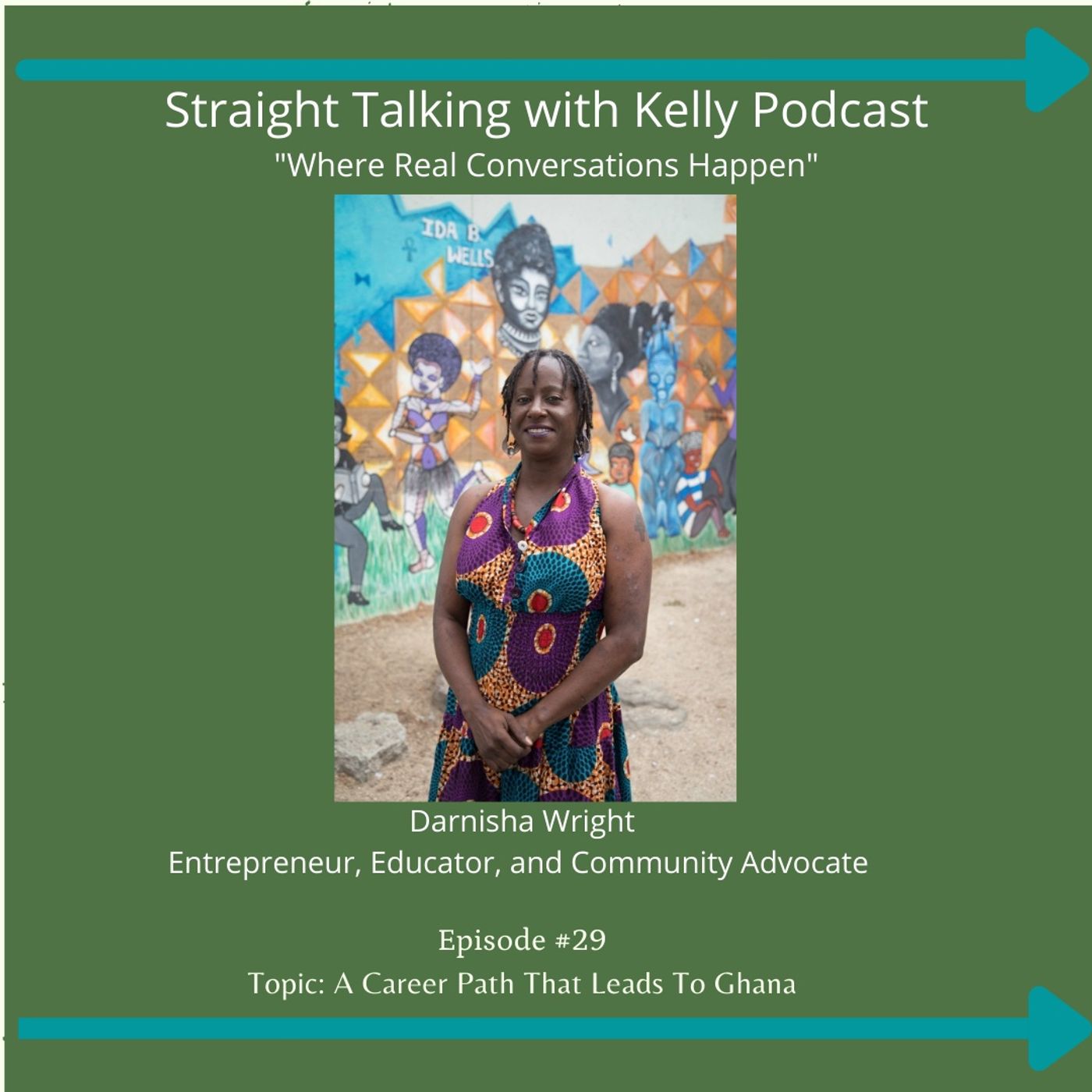 Straight Talking with Kelly-Darnisha Wright-Entrepreneur, Educator, and Community Advocate episode artwork