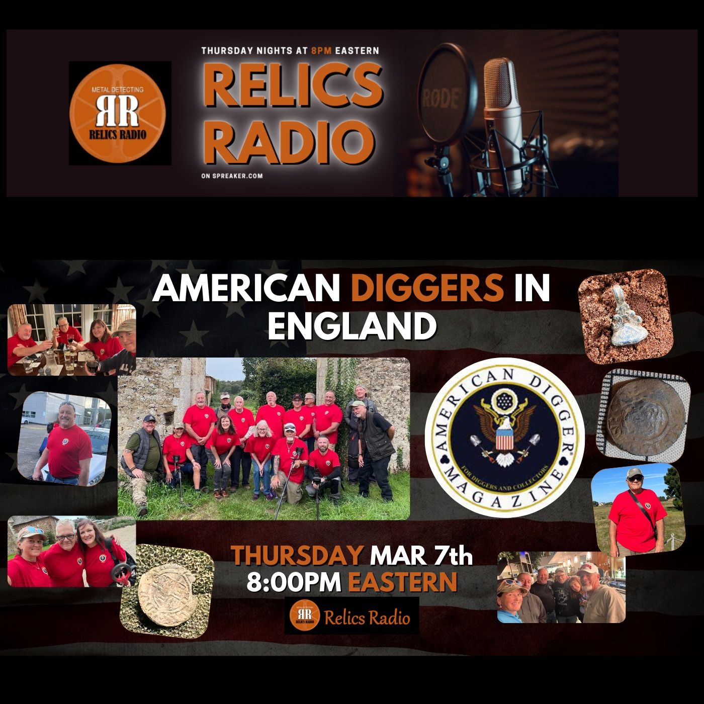 S7 E14 - American Diggers in England - Teresa, Joe, Butch, Jeff, Karin, and Charlie episode artwork
