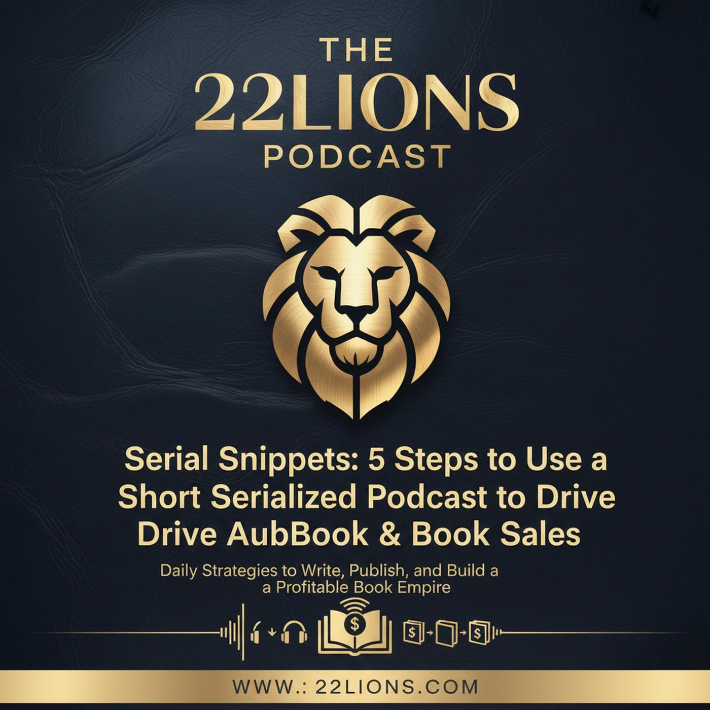 Serial Snippets: 5 Steps to Use a Short Serialized Podcast to Drive Audiobook & Book Sales episode artwork