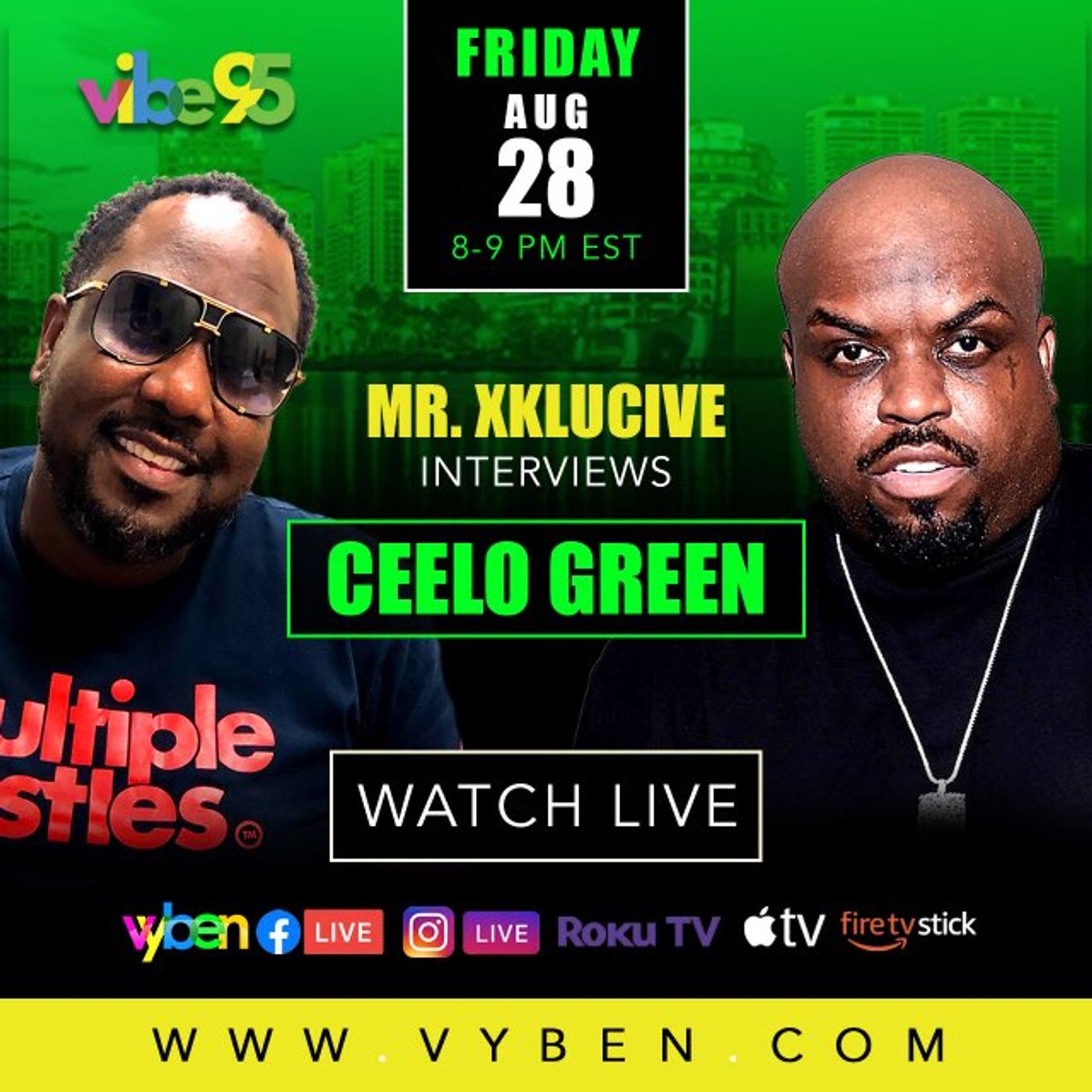 Vibe95 PRESENT: MR XKLUCIVE &  LE\'LITTY ON CELEBRITY FRIDAYS WITH SPECIAL GUEST EACH&EVERY FRIDAY