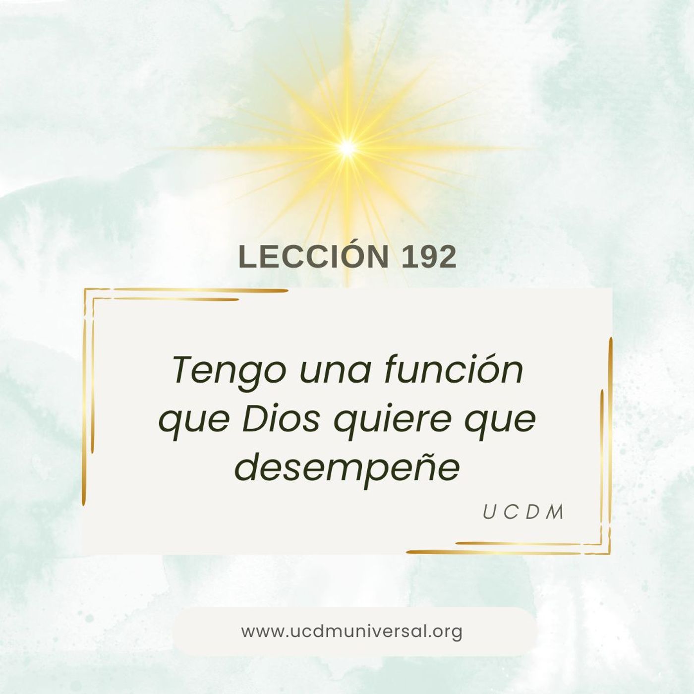 UCDM Universal LECCIÓN DEL DÍA