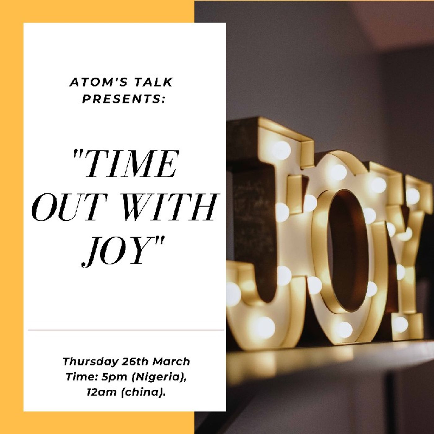 Atom\'s Talk