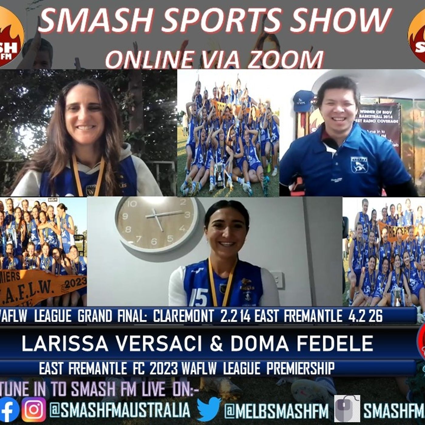 SSS10THYR: East Fremantle FC WAFLW23 League Premiership Interviews 240723