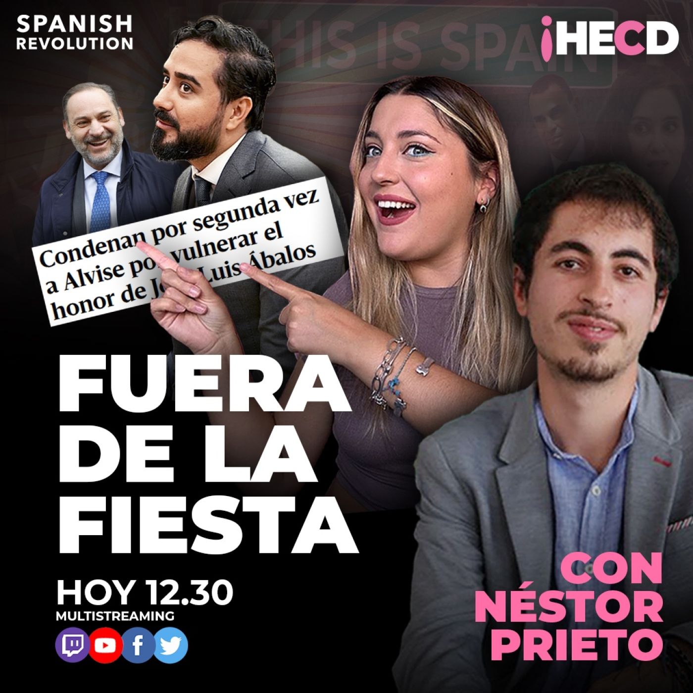 HECD! 547 Marina Lobo -Miércoles: Alvise, fuera de la fiesta+Javi Oliveira defiende a Frank y sale regular+Néstor Prieto - Acceso anticipado