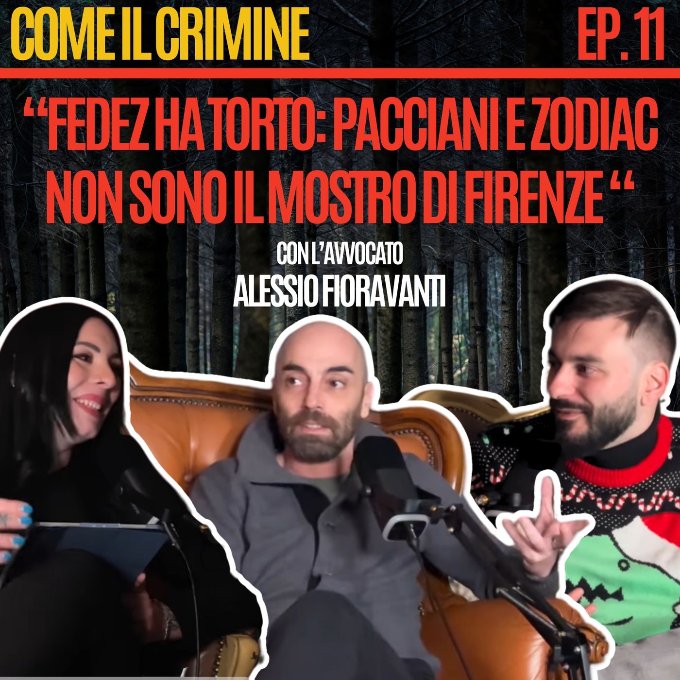 Come il Crimine - Episodio 11: Fedez ha torto: "Pacciani e Zodiac non sono il Mostro di Firenze" con l'avv. Fioravanti episode artwork