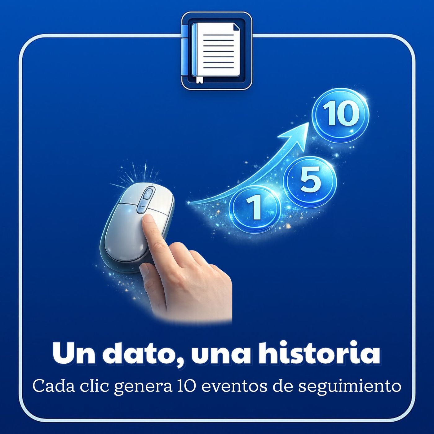 Un dato, una historia. Cada clic genera 10 eventos de seguimiento episode artwork