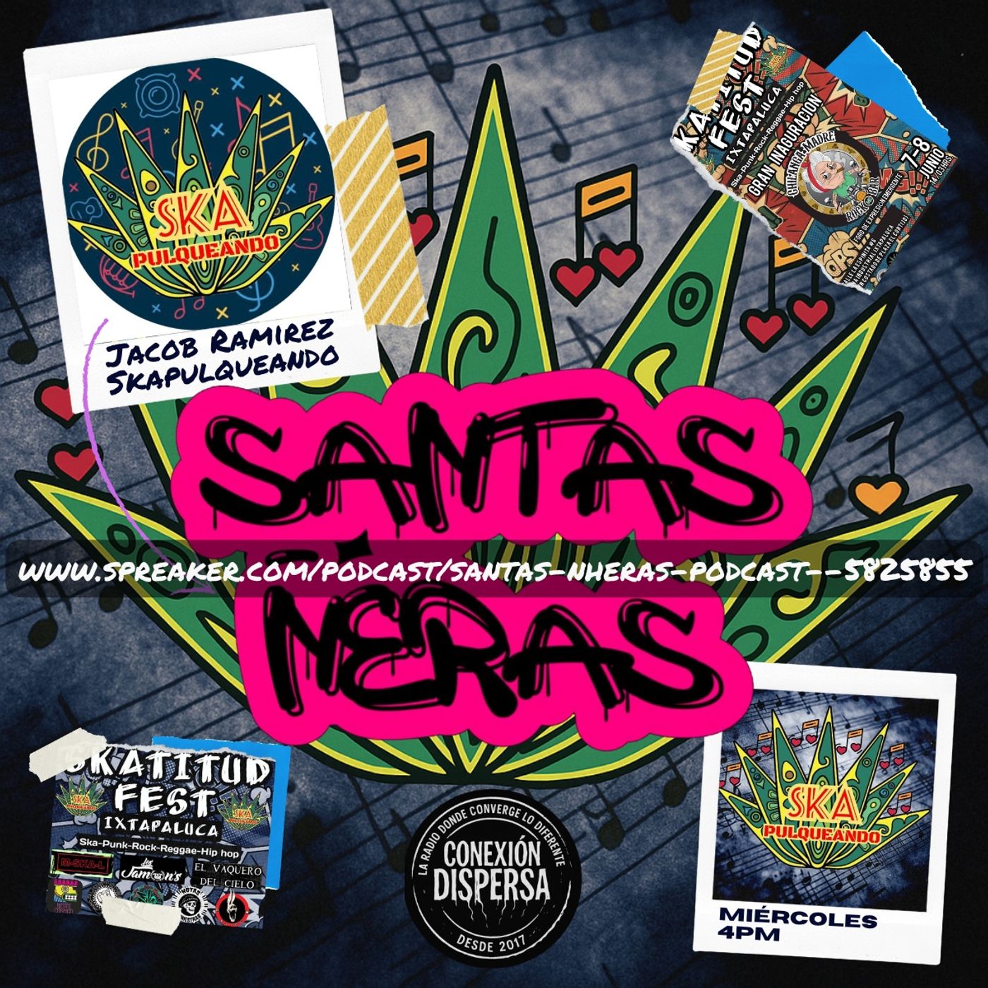 Santas Nheras skapulqueando podcast CD episode artwork