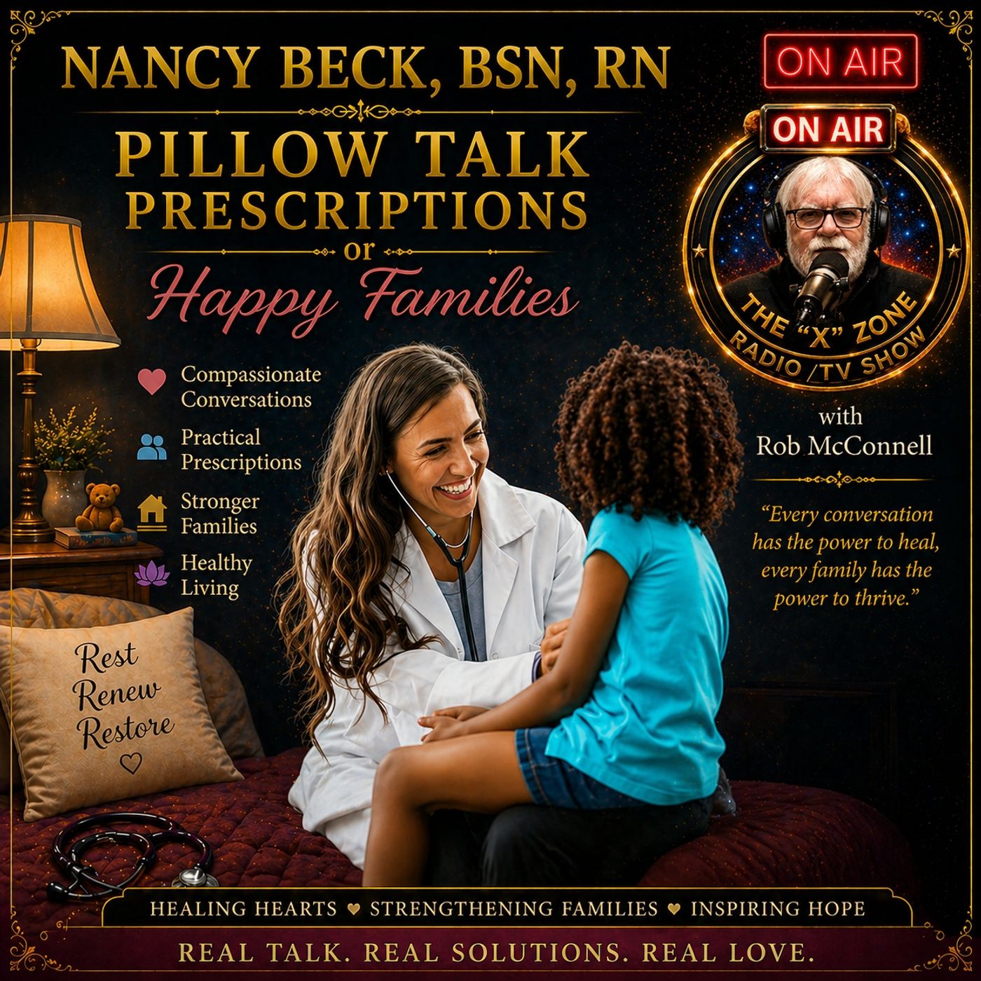 Rob McConnell Interviews - NANCY BECK, BSN, RN - Pillow Talk Prescriptions or Happy Families