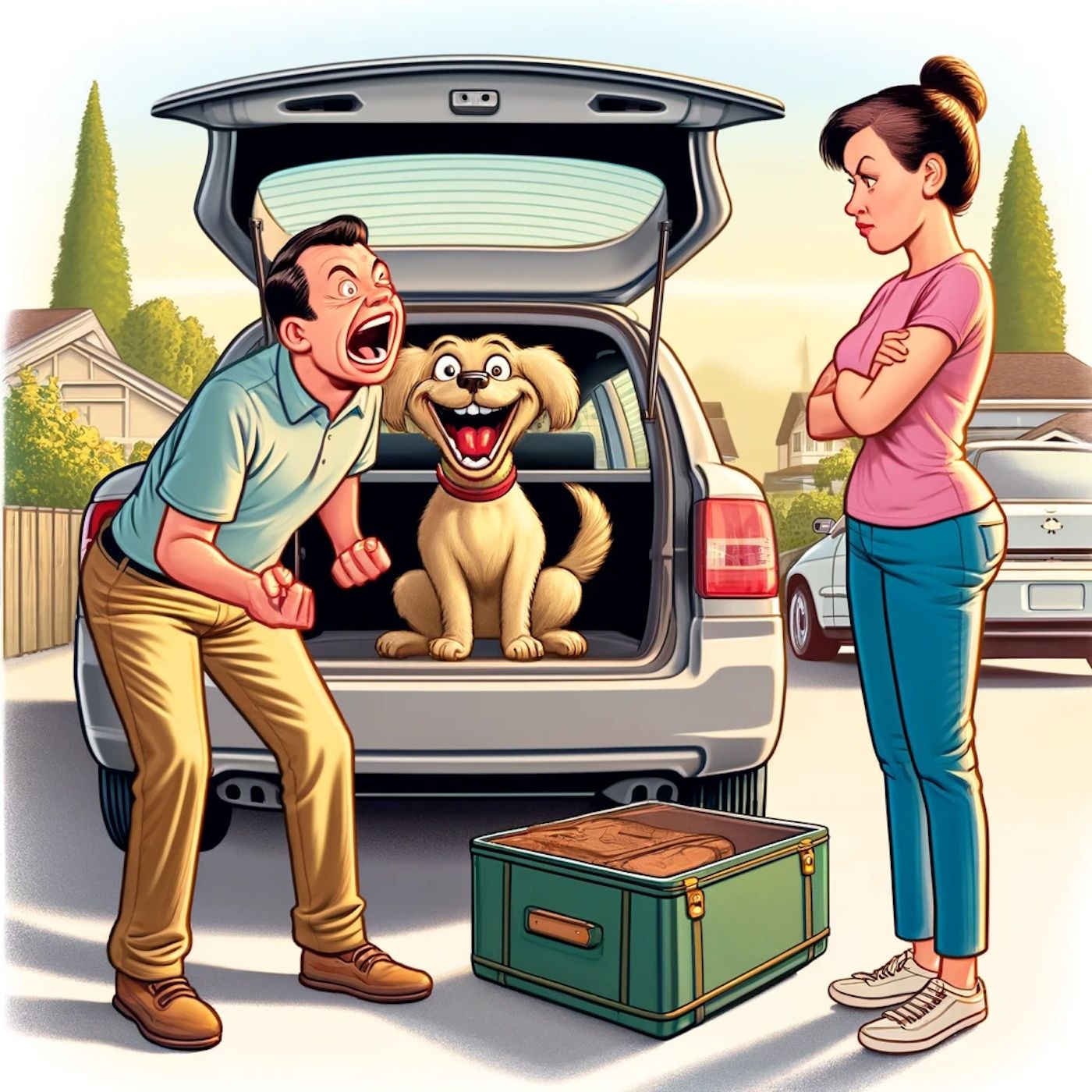 "If you want to know who loves you more, your wife or your dog, lock them in the trunk of your car for an hour.." episode artwork