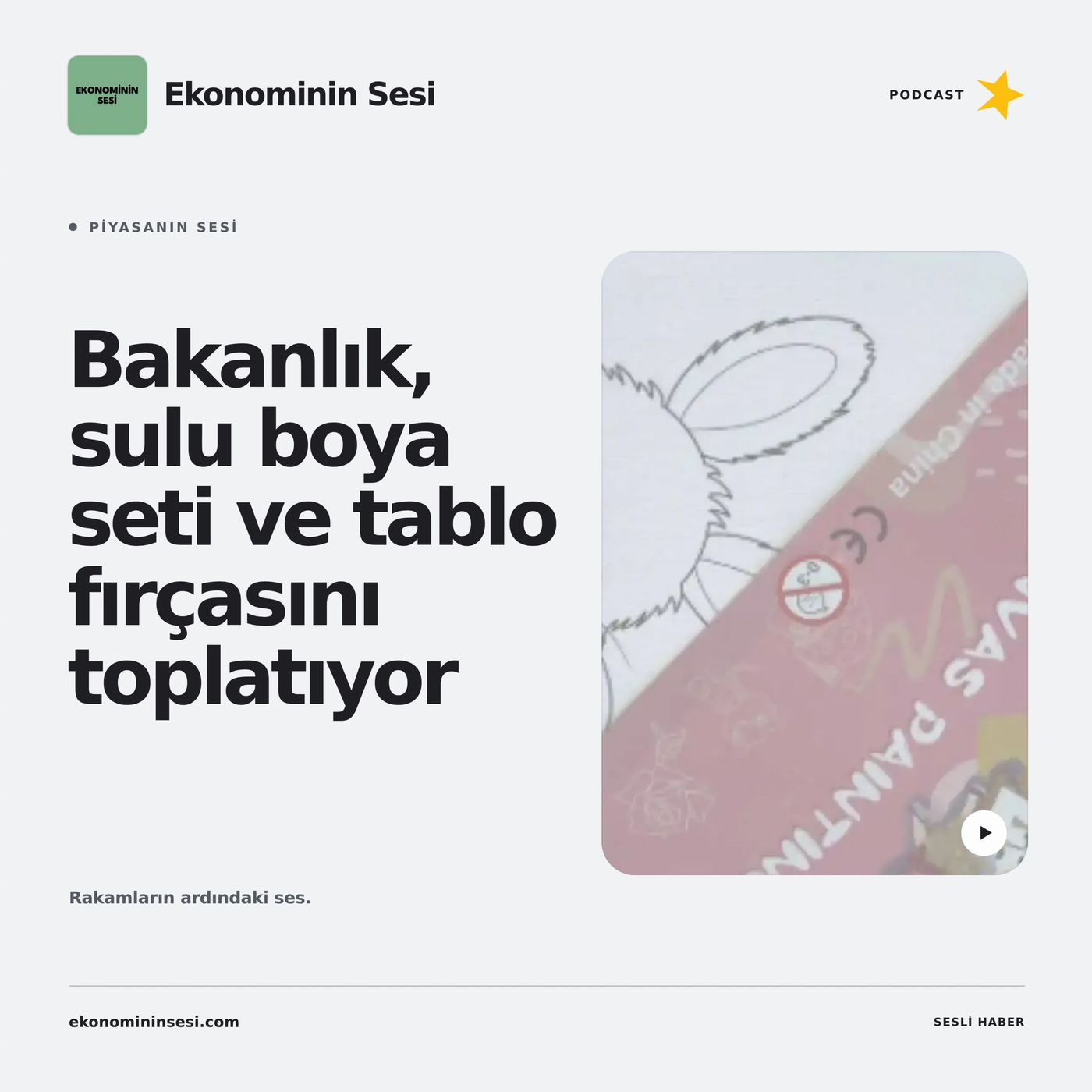 Bakanlık, sulu boya seti ve tablo fırçasını toplatıyor