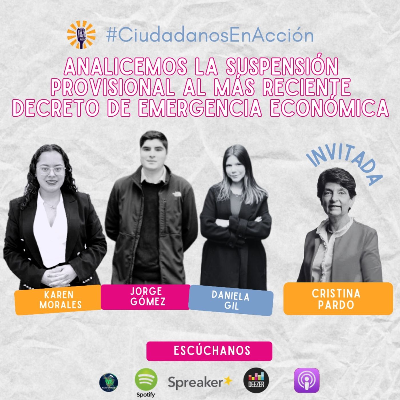 Suspensión de la Emergencia Económica con Cristina Pardo