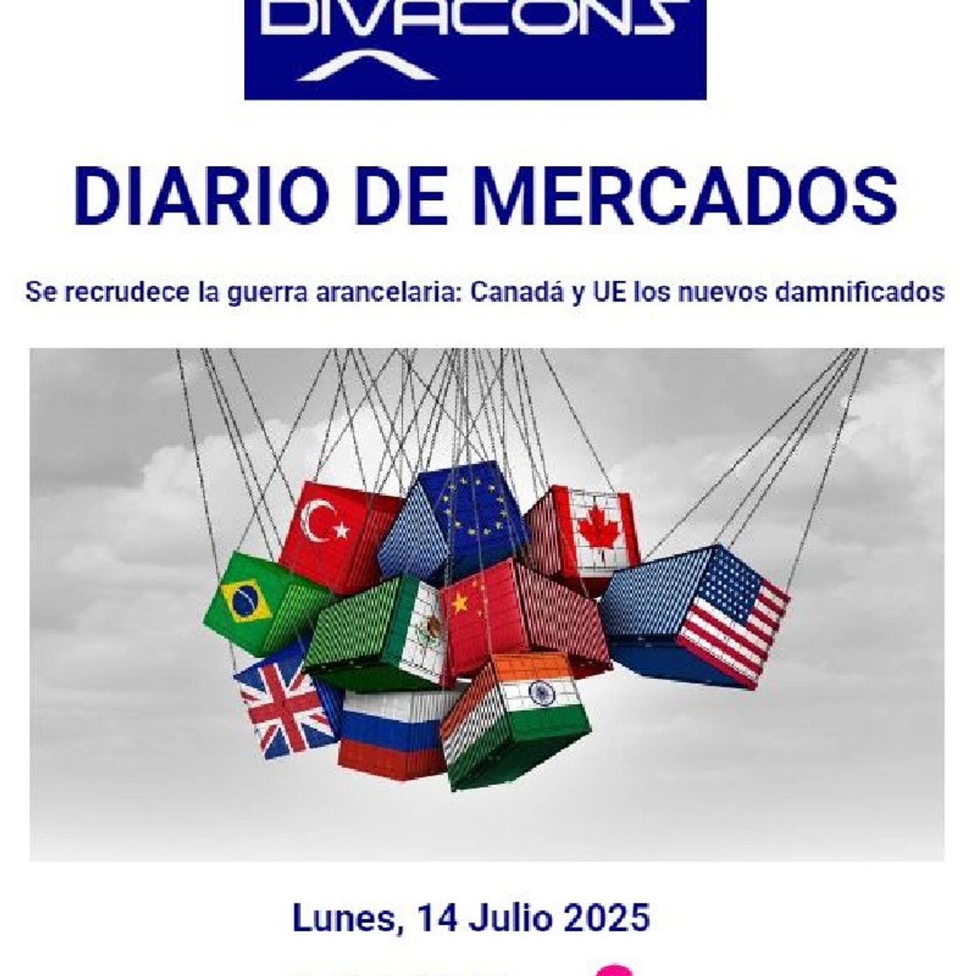 PODCAST en abierto DIARIO DE MERCADOS Lunes 14 Julio 2025 episode artwork