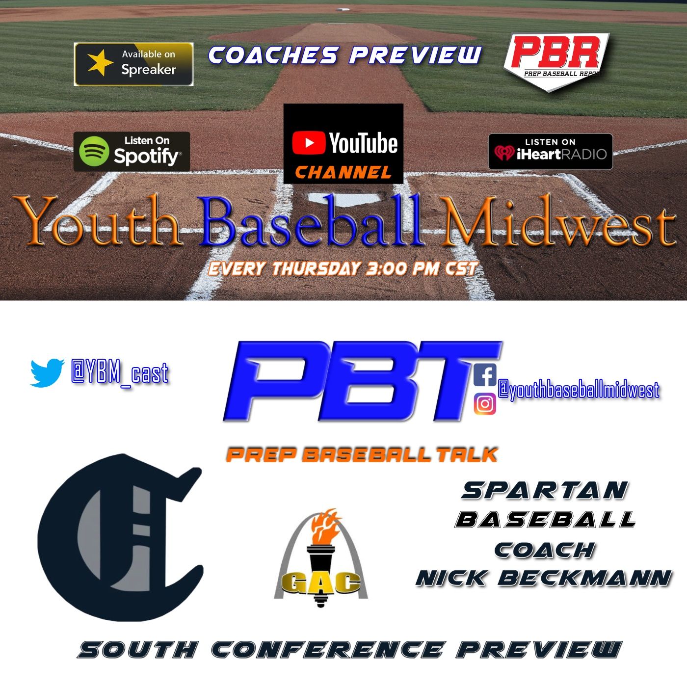 GAC Coaches Preview Francis Howell Central Head Coach Nick Beckmann | Prep Baseball Talk episode artwork