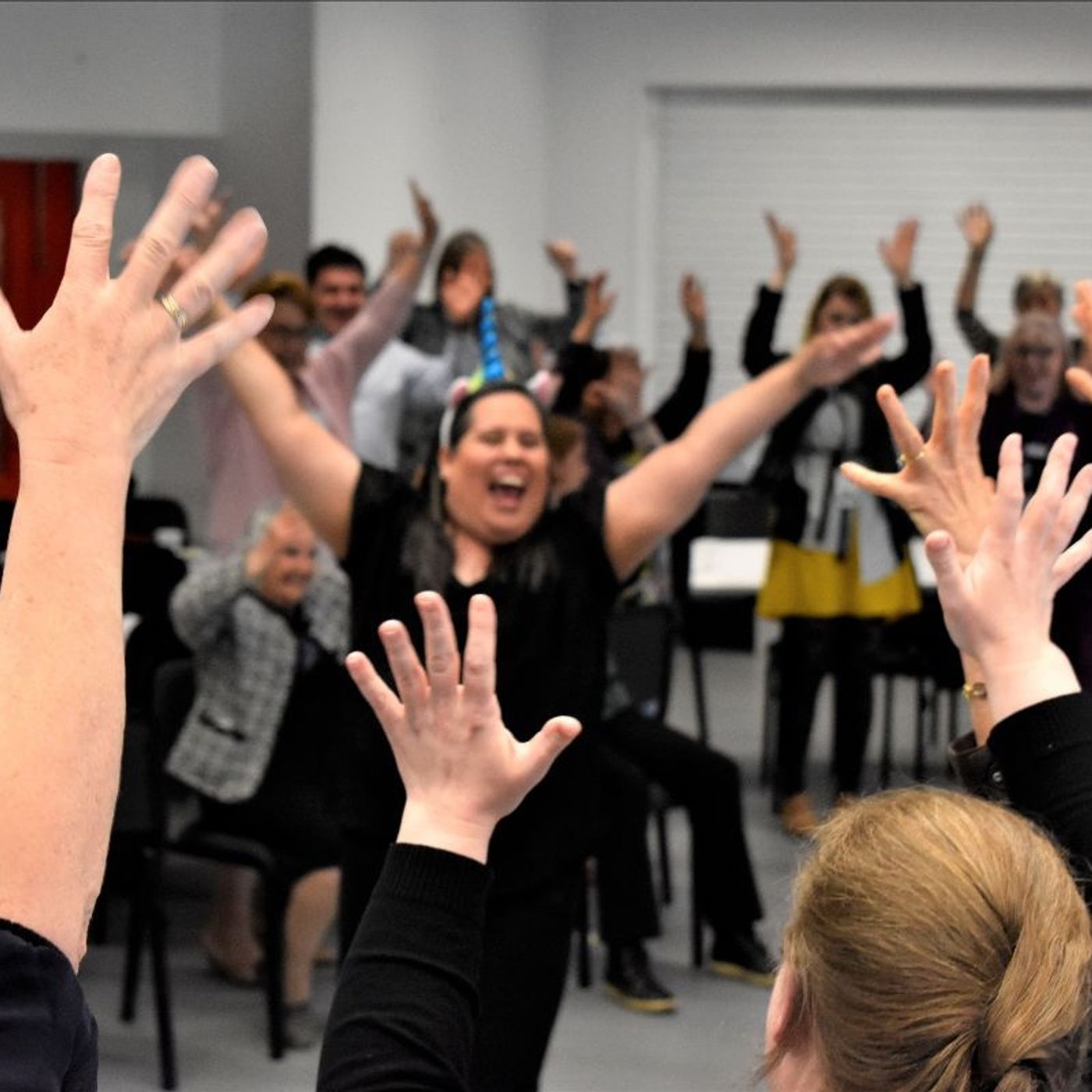 laughter yoga for office staff episode artwork