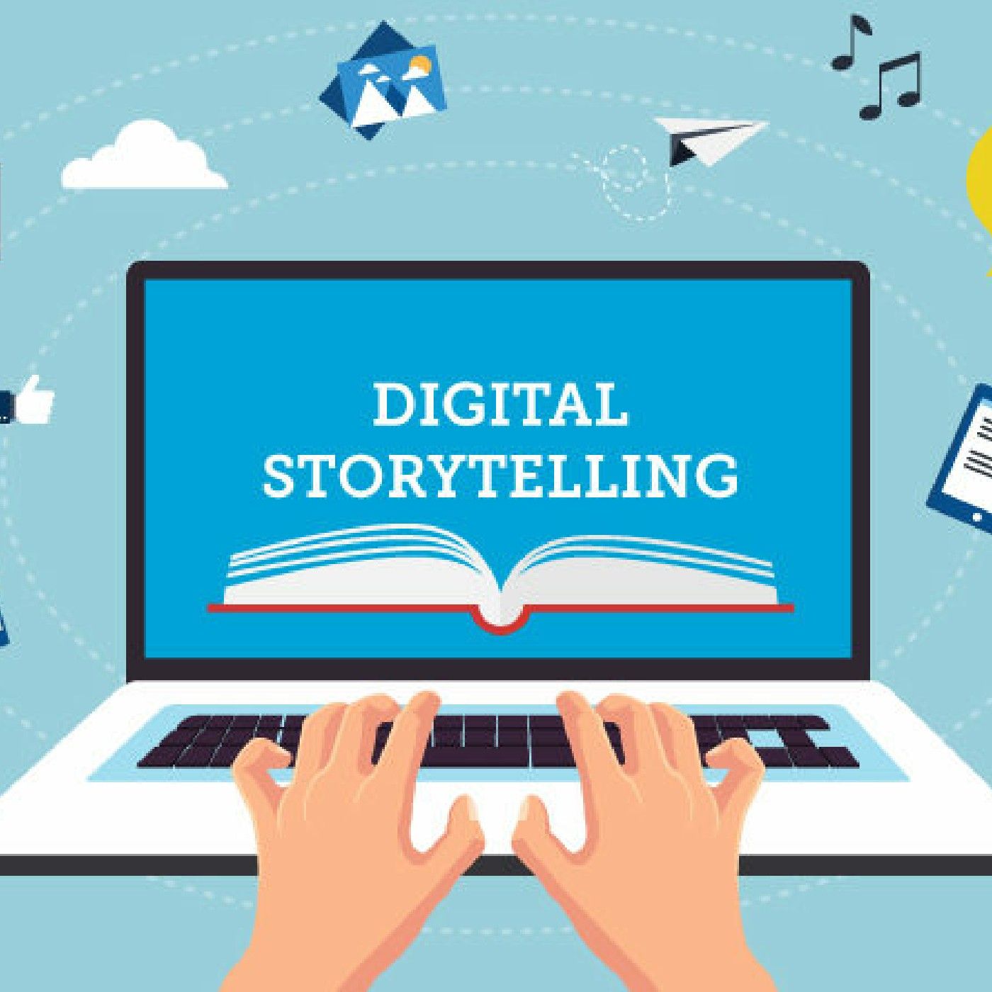 Digital storytelling podcast artwork