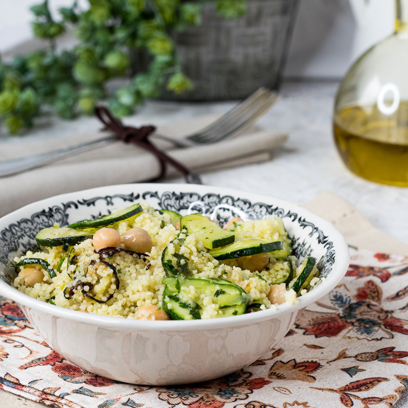COUS COUS CECI E ZUCCHINE