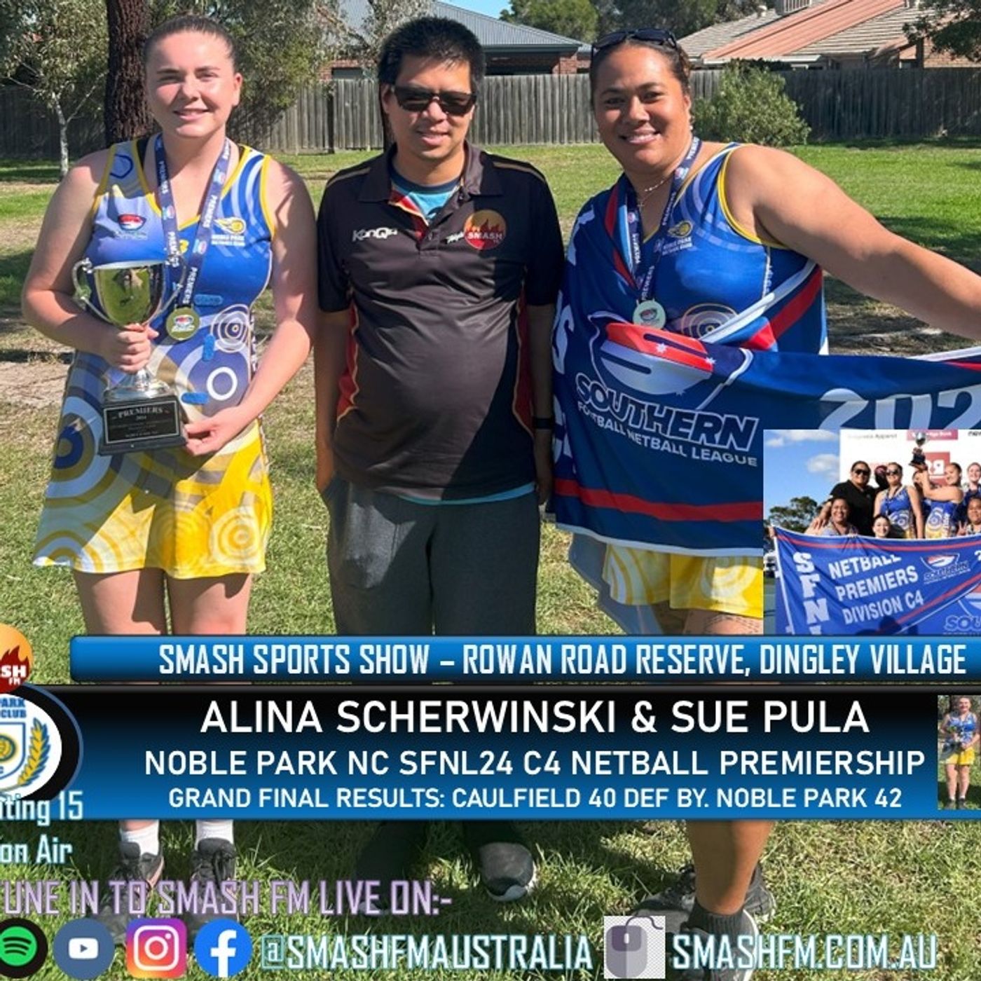 SSS15THYR: Noble Park Netball Club SFNL24 C4 Netball Premiership Interviews 120425