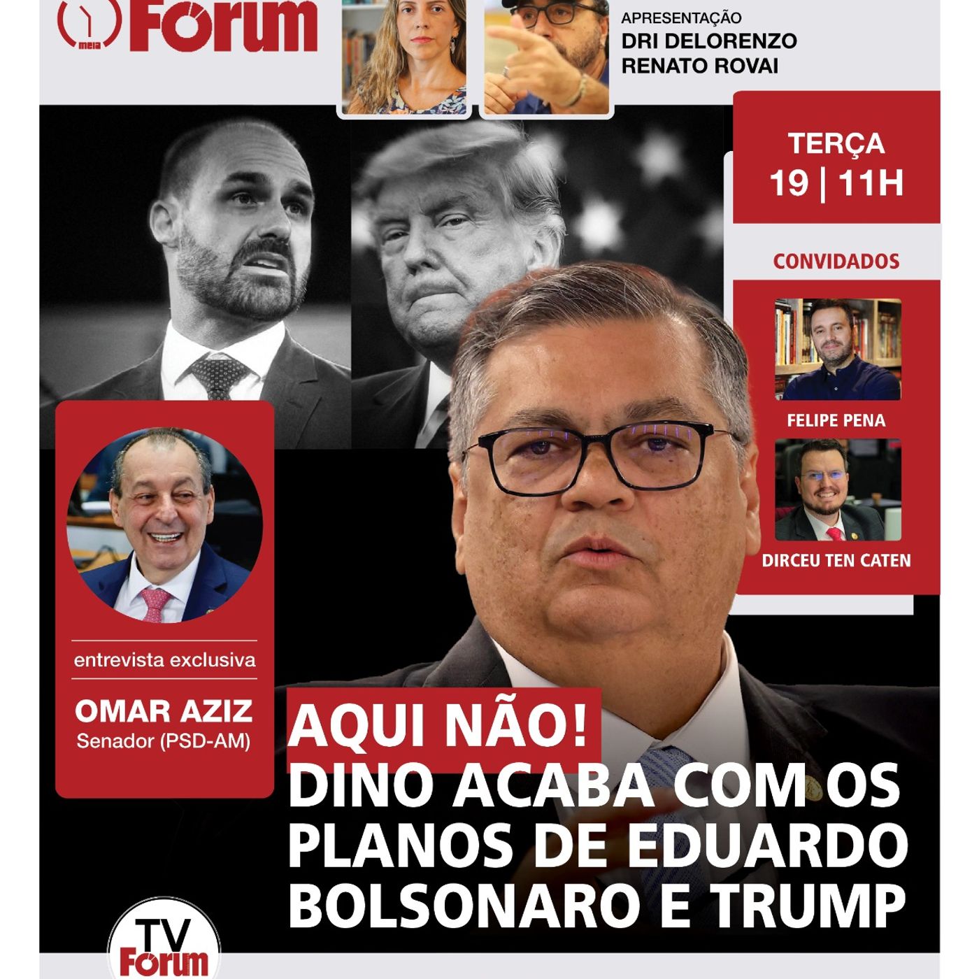 DINO barra Lei Magnitsky no Brasil | EDUARDO BOLSONARO EM PÂNICO | MALAFAIA terá proteção de TRUMP? episode artwork
