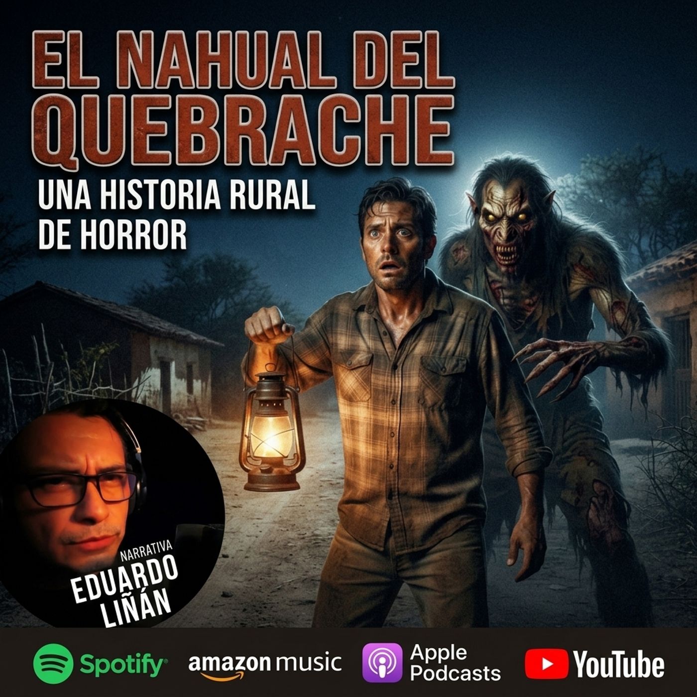 Portada de El HorrorCast de Eduardo Liñán