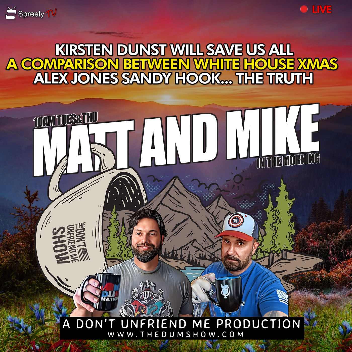 LIVE | 14DEC23 Civil War? Alex Jones the Truth. Christmas at the White House is… weird. episode artwork