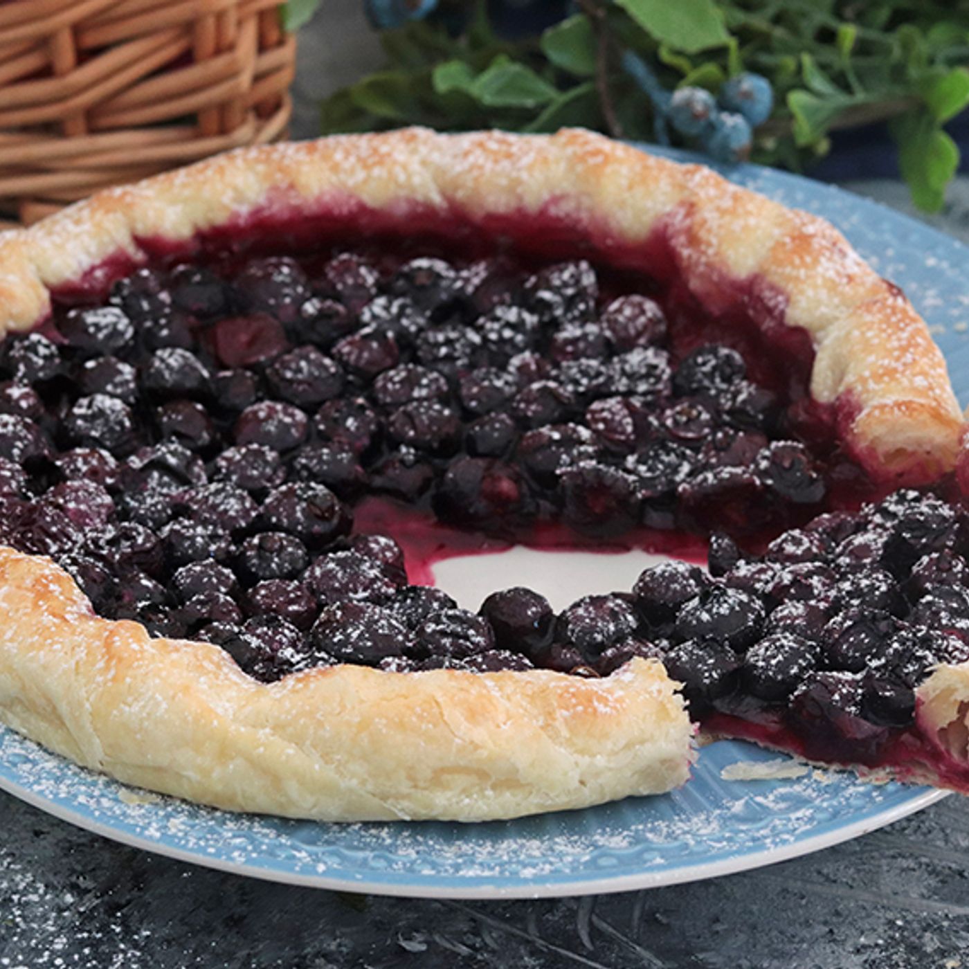 Sfogliata ai mirtilli