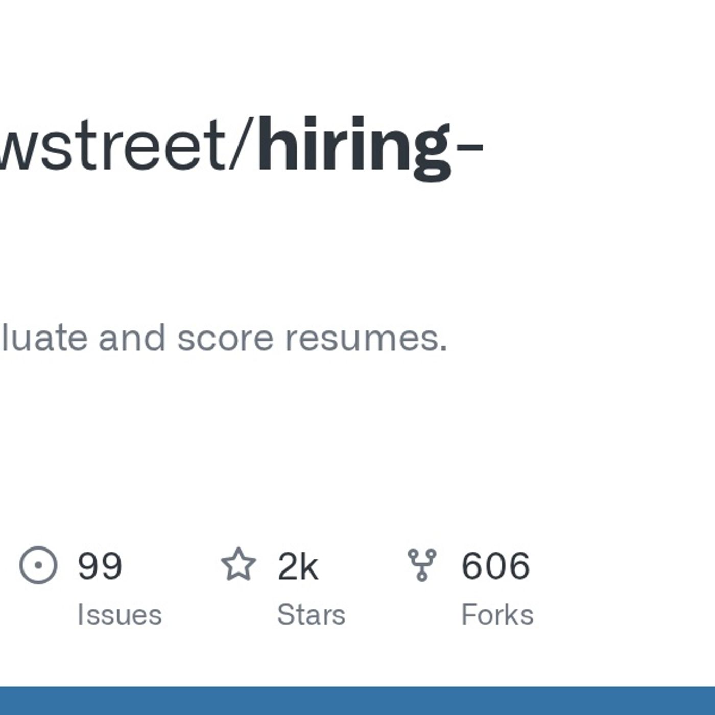 GitHub - interviewstreet/hiring-agent: AI agent to evaluate and score resumes. episode artwork