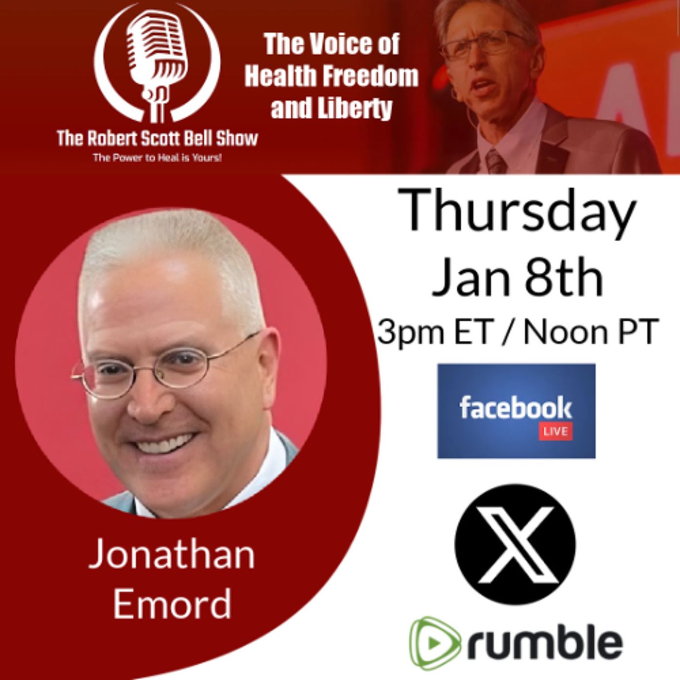 Jonathan Emord, FDA Denies Nutrient Claims, ICE Shooting Incident, Venezuela Exiles, Military Religious Exeptions - The RSB Show 1-8-26 episode artwork