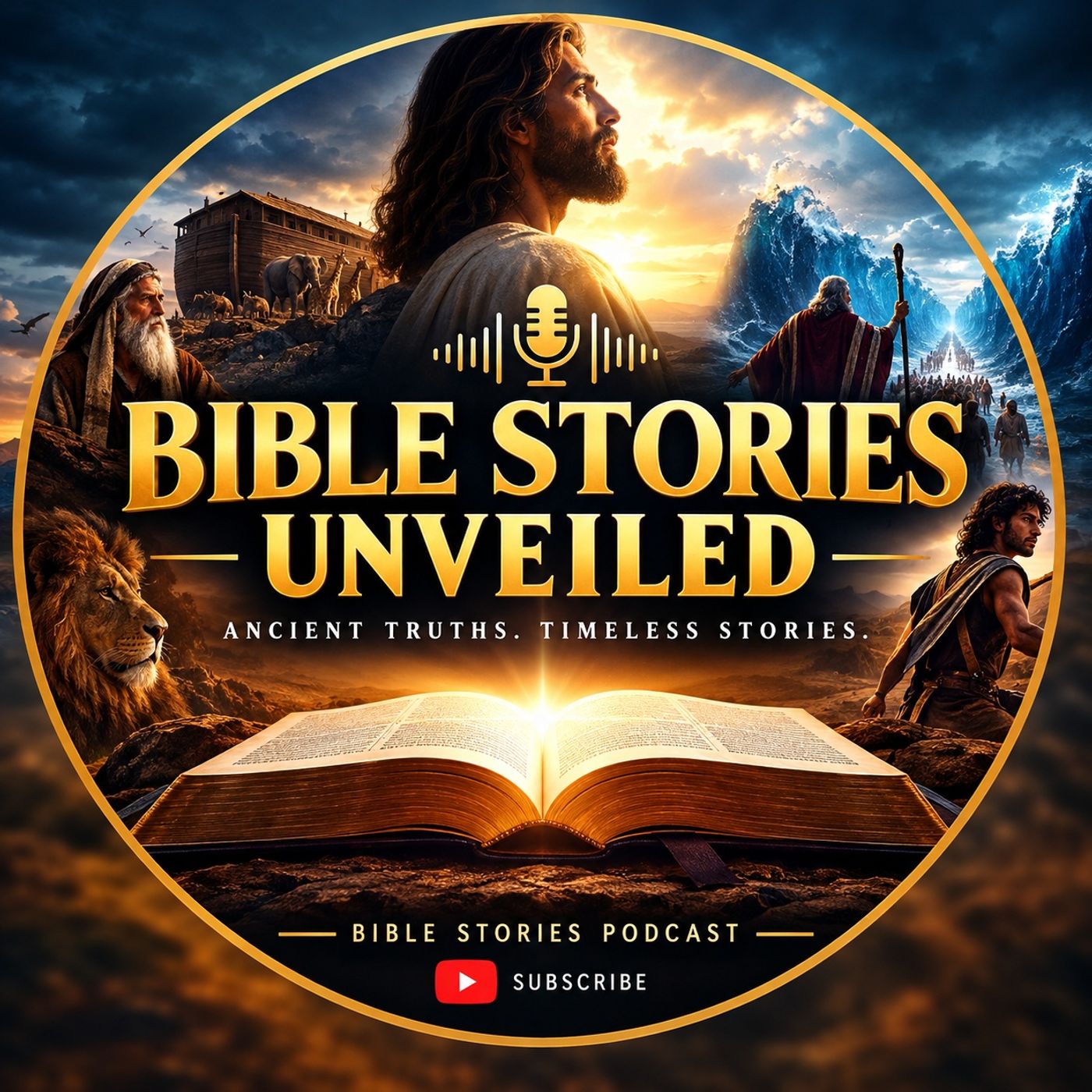 BIBLE STORIES UNVEILED podcast artwork