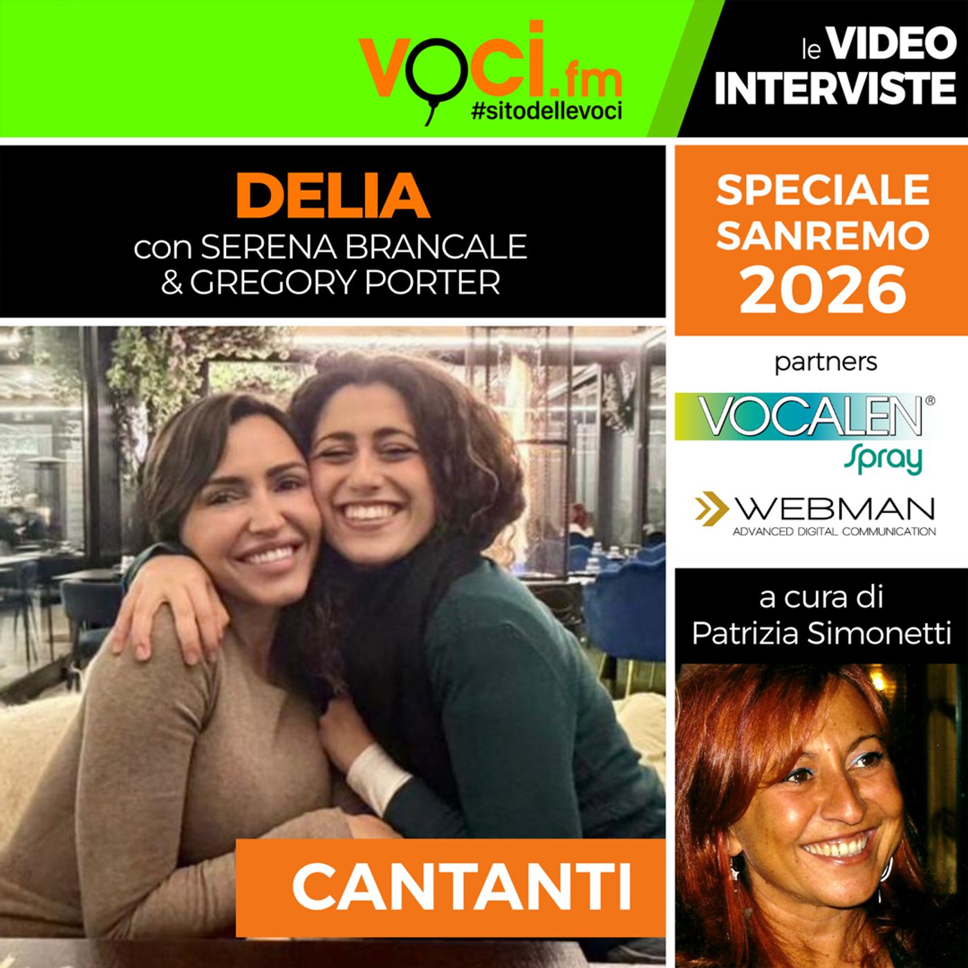 SANREMO 2026: conferenza stampa con SERENA BRANCALE, DELIA & GREGORY PORTER - clicca PLAY e ascolta