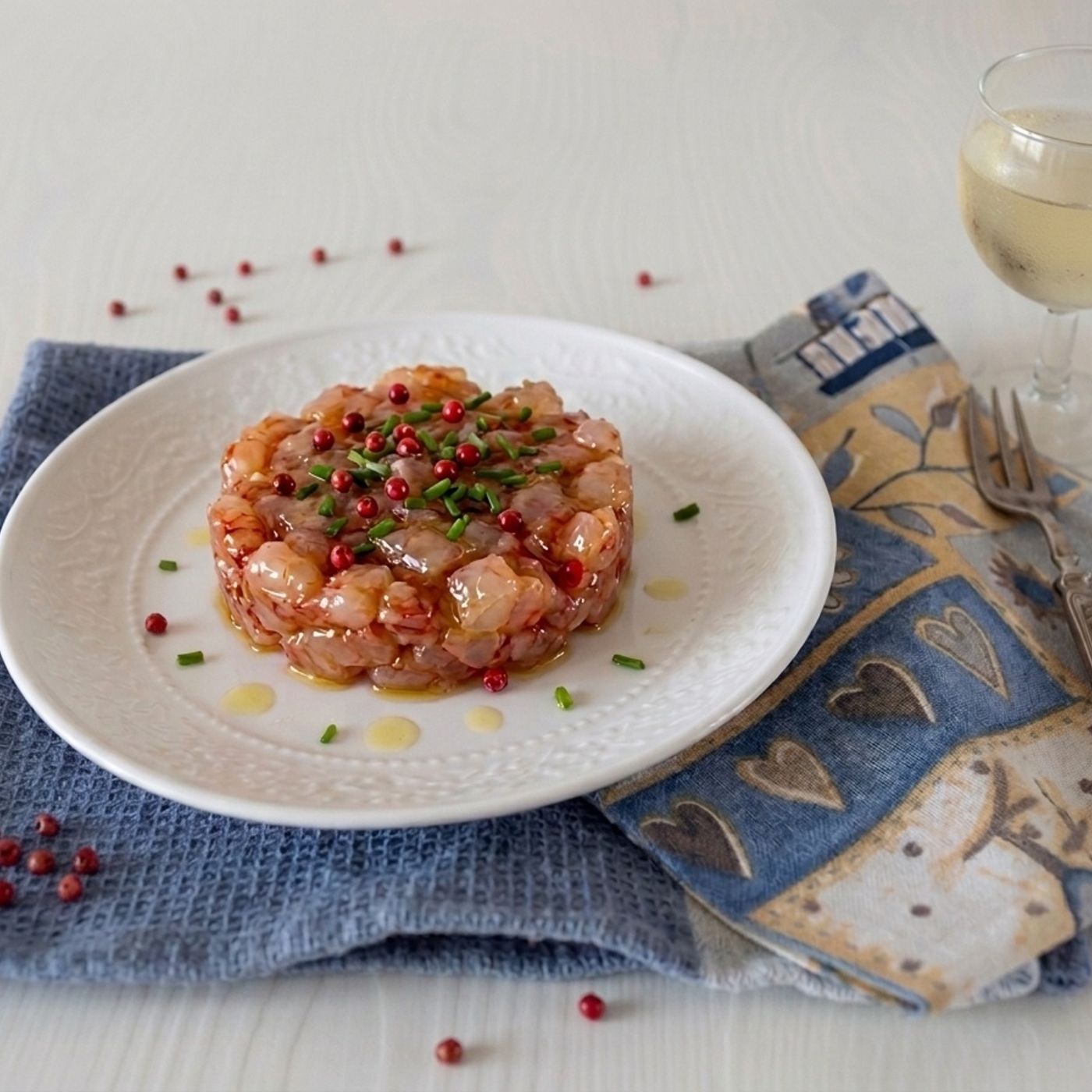 Tartare di gamberi rossi