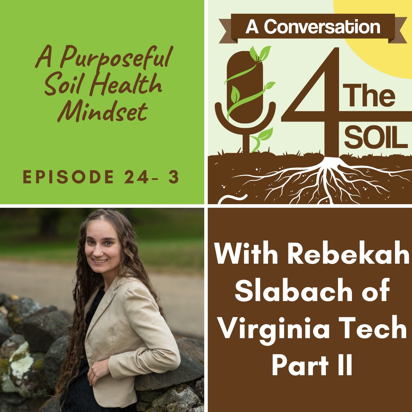 Episode 24 - 3: A Purposeful Soil Health Mindset with Rebekah Slabach of Virginia Tech Part II