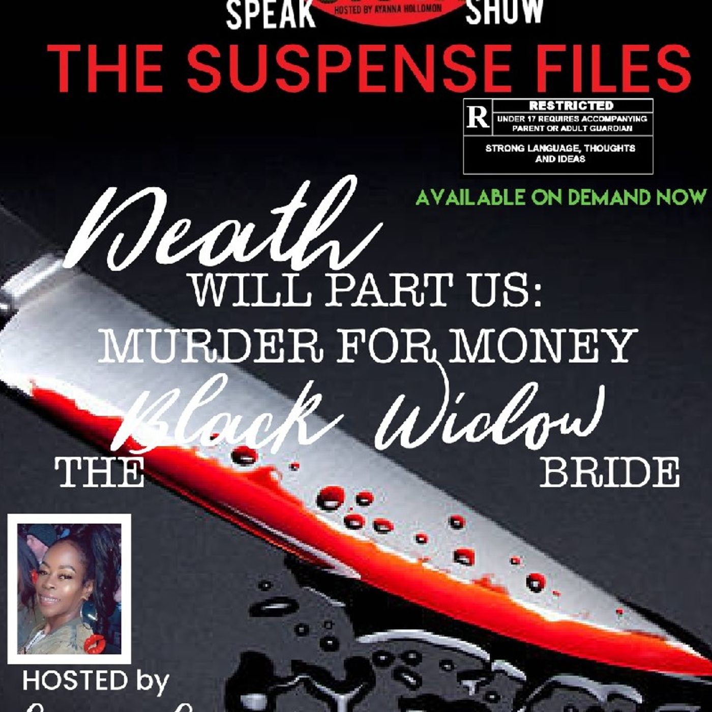 THE SUSPENSE FILES: Death will part us- Murder for money THE BLACK WIDOW BRIDE episode artwork