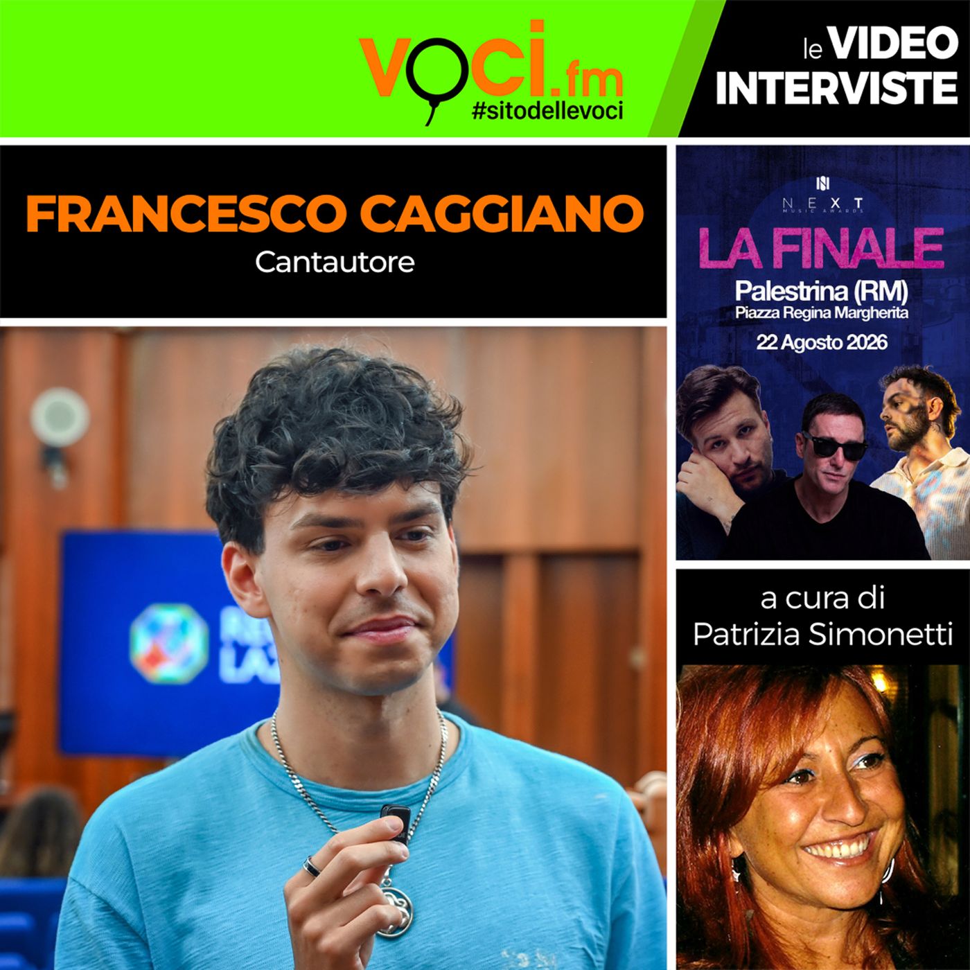 "Next Music Awards 2026": Francesco Caggiano su VOCI.fm - clicca play e ascolta l'intervista episode artwork