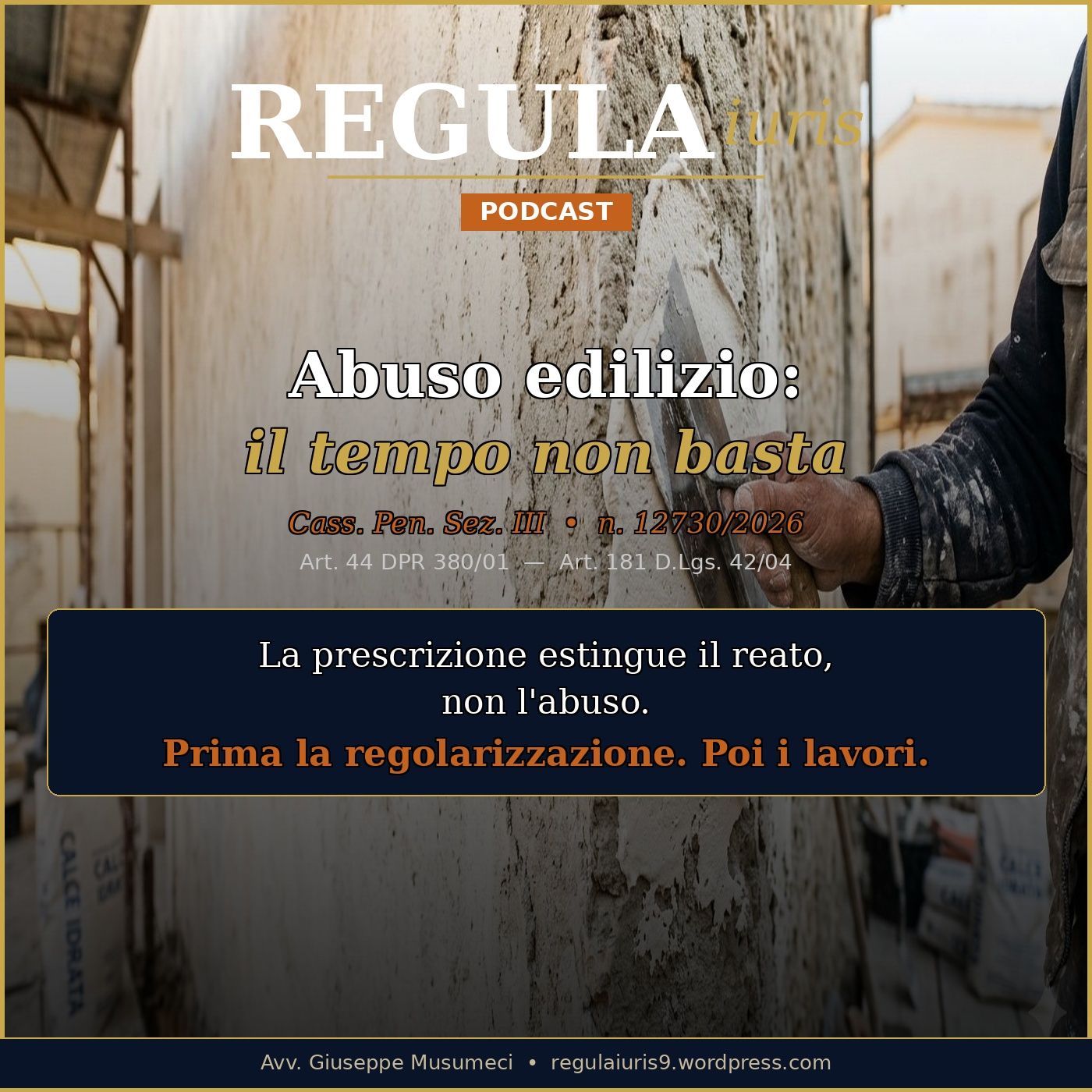 Abuso edilizio: il tempo non basta episode artwork