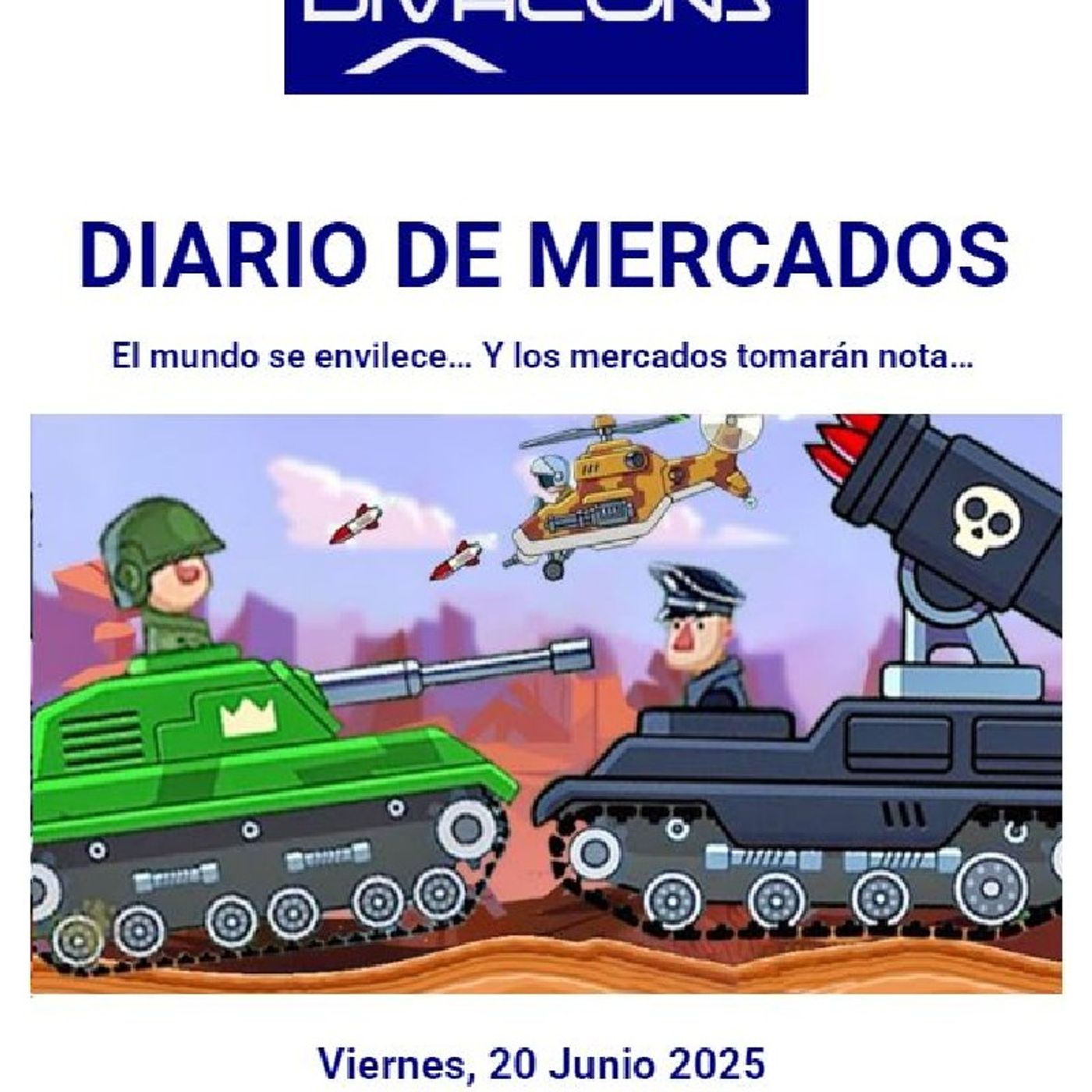 PODCAST en abierto DIARIO DE MERCADOS Viernes 20 Junio 2025 episode artwork