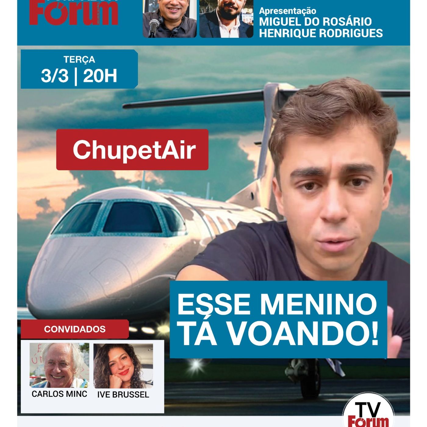 Nikolas usou jato de Vorcaro para fazer campanha para Bolsonaro | Justificativa vira piada | 3.3.26 episode artwork