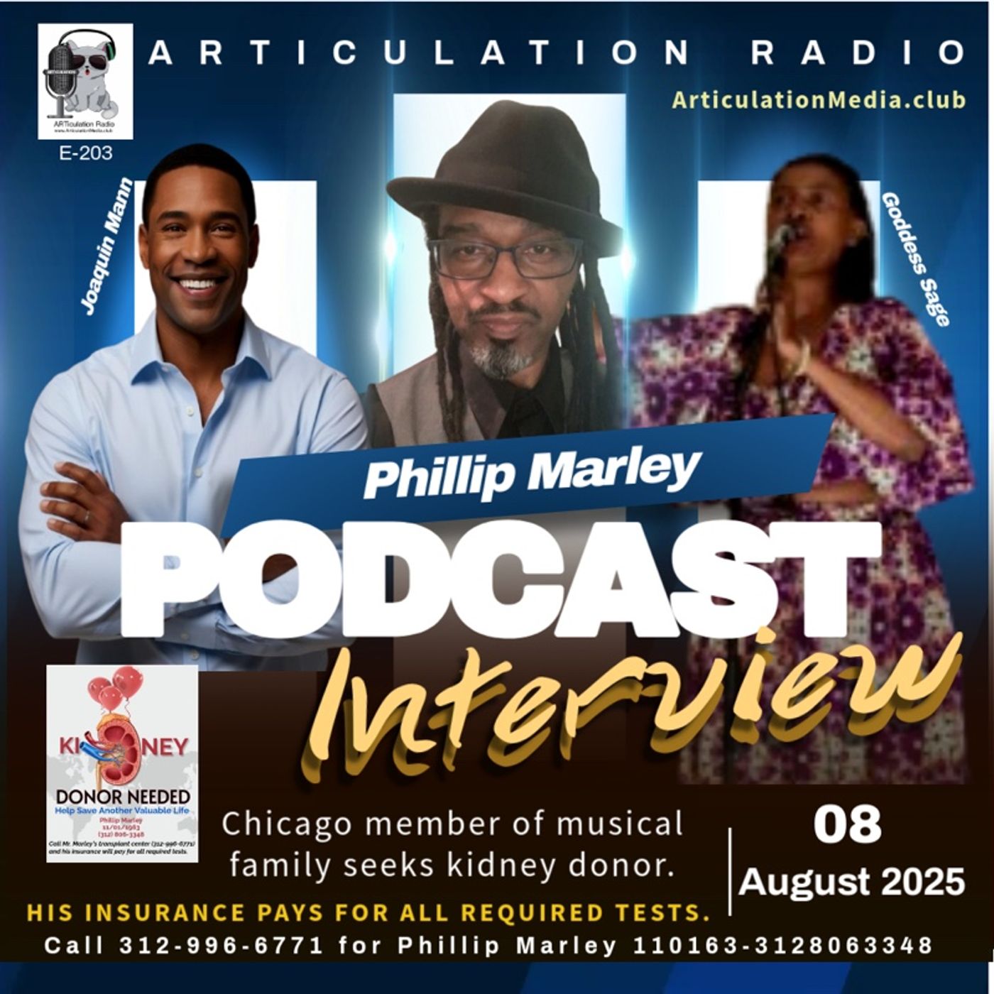 ARTiculation Radio Show203 — YOUR KIDNEY CAN SAVE LIVES (interview w/ Phillip Marley)