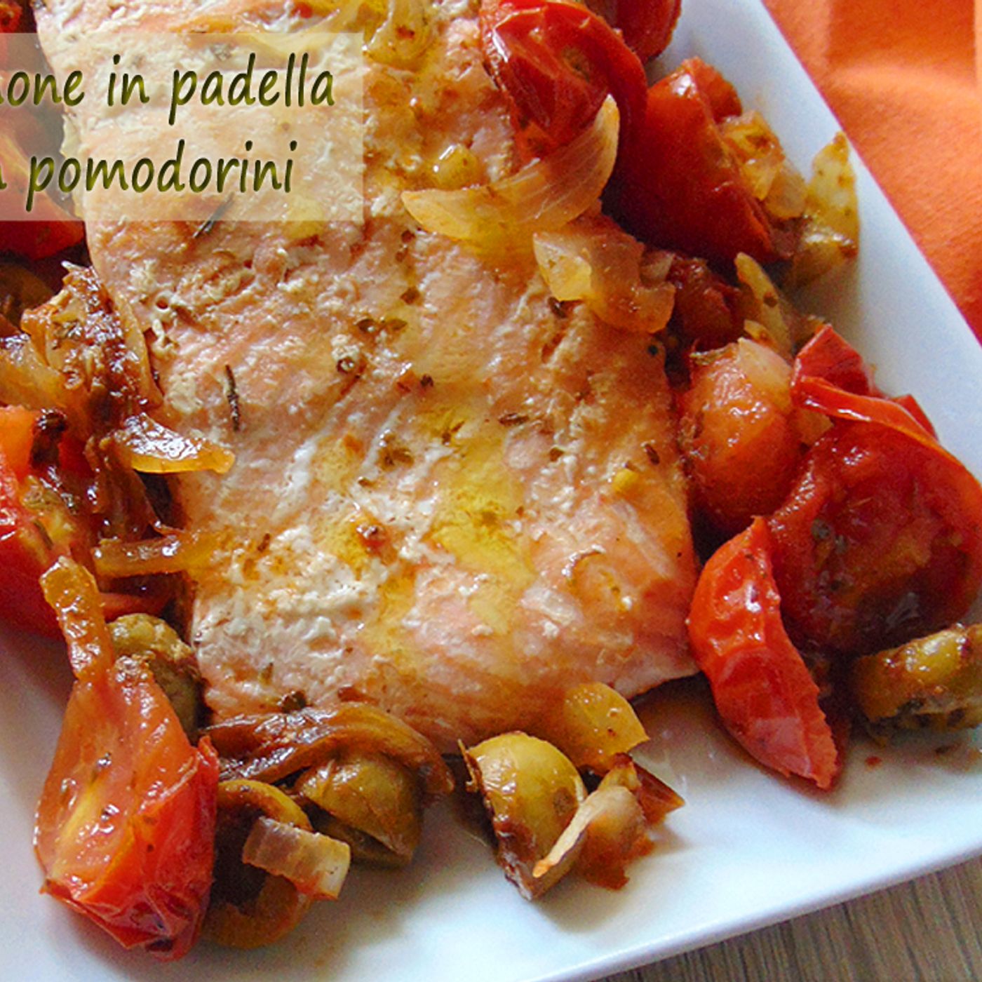 Salmone in padella con pomodorini episode artwork