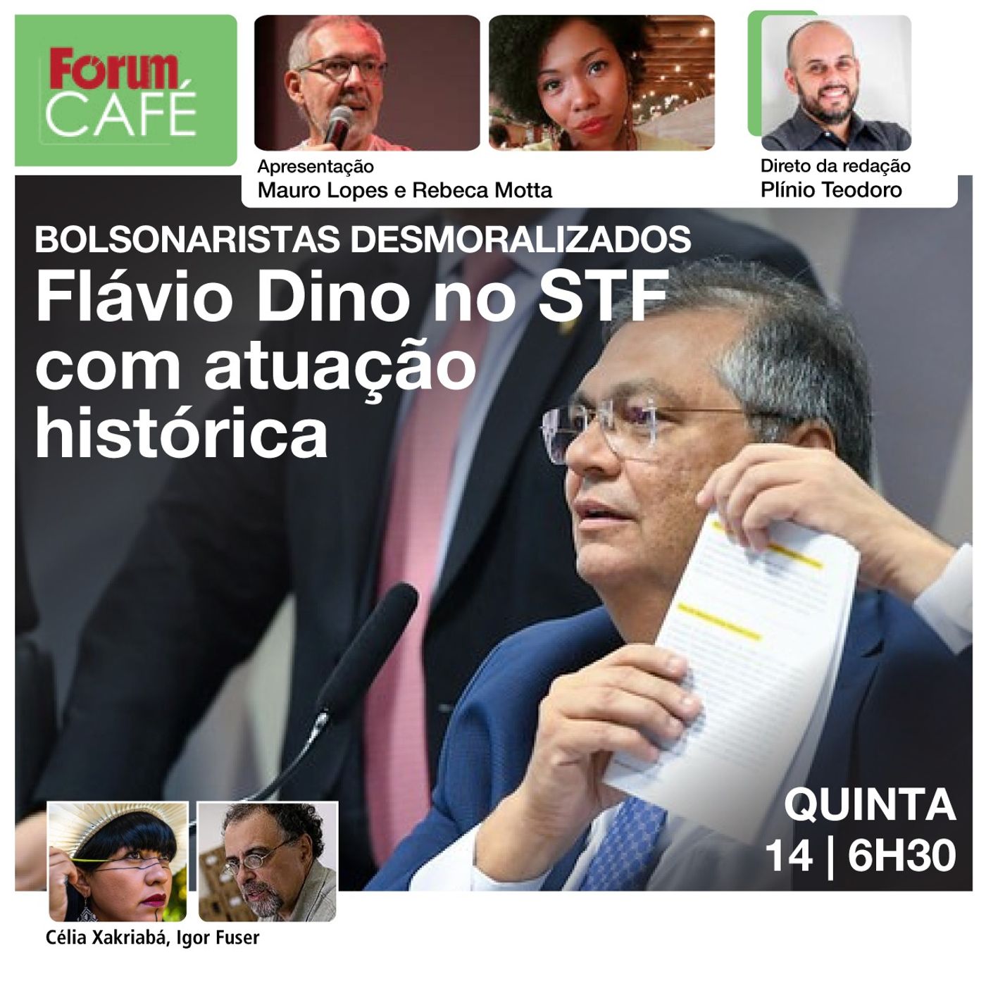 Bolsonaristas desmoralizados: Flávio Dino vai ao STF com atuação histórica no Senado | Fórum Café