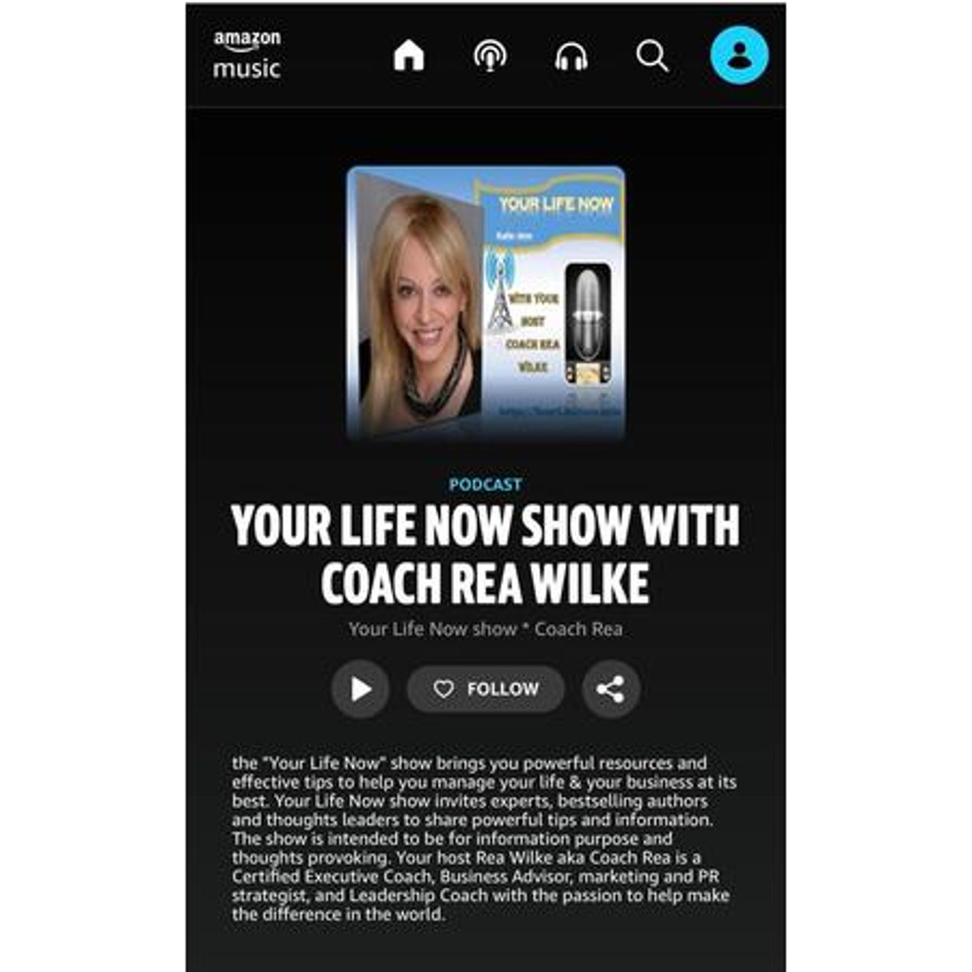YOUR LIFE NOW show with Coach Rea Wilke
