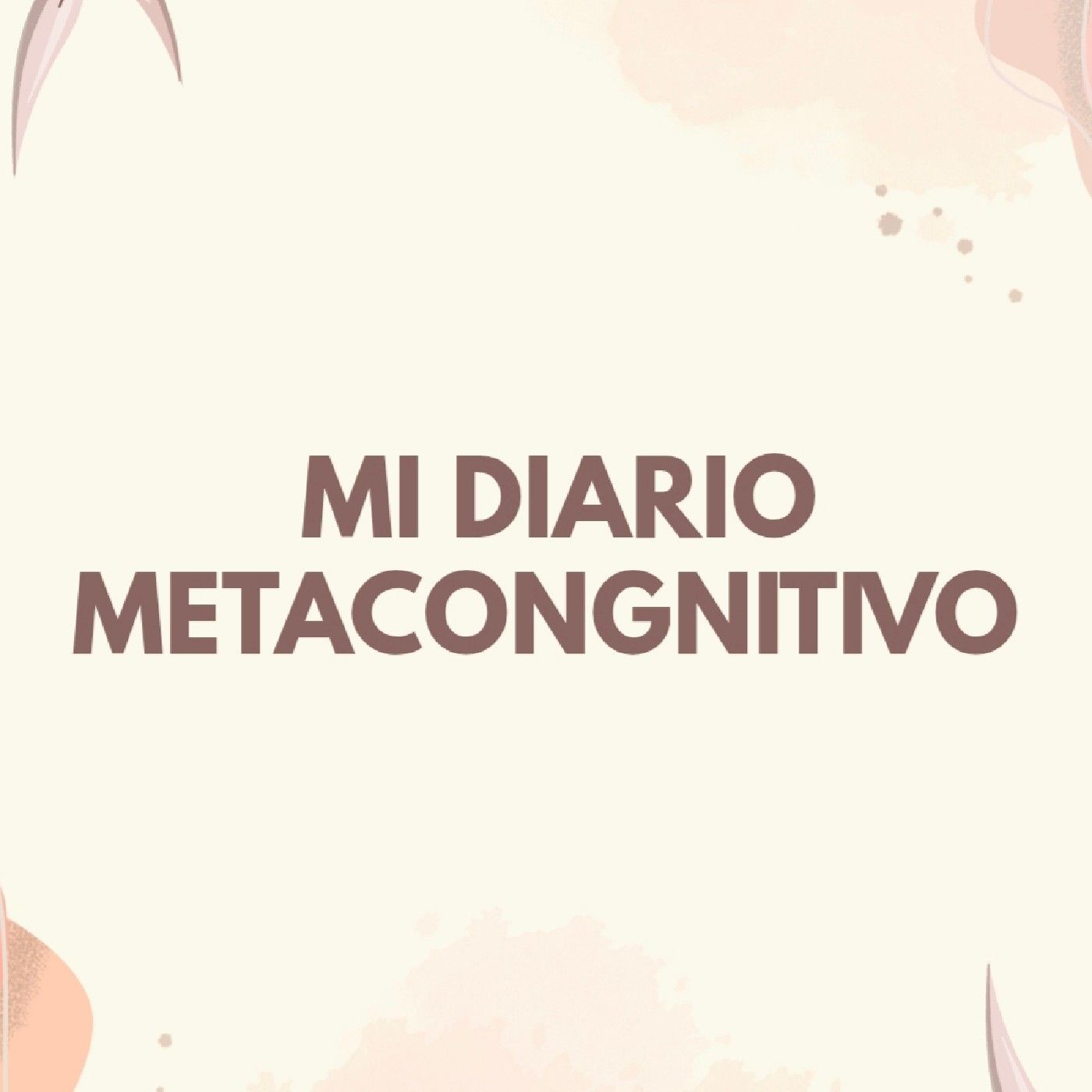 MI DIARIO METACOGNITIVO cover art