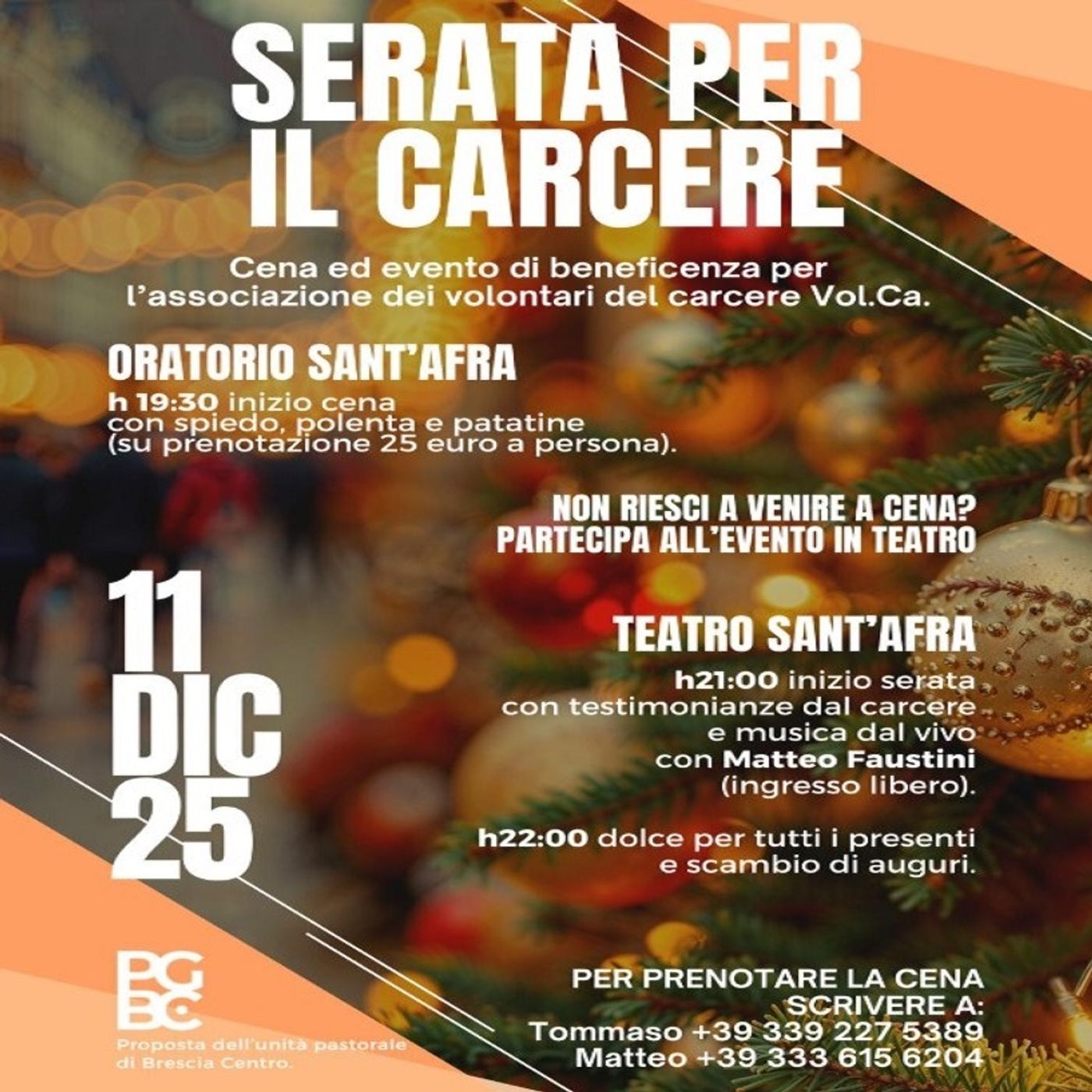 Una serata di beneficenza a sostegno del Vol.Ca, Volontariato Carcere: intervista a Pietro Negrini  -  3 dicembre 2025 episode artwork