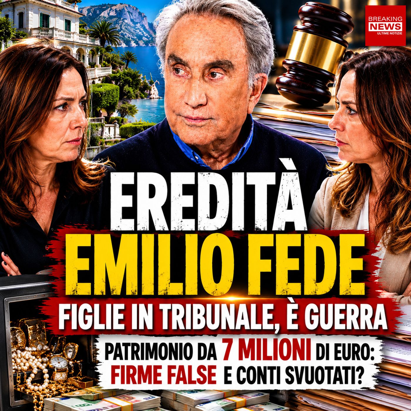 Eredità Emilio Fede, scontro tra le figlie: patrimonio milionario al centro della disputa episode artwork