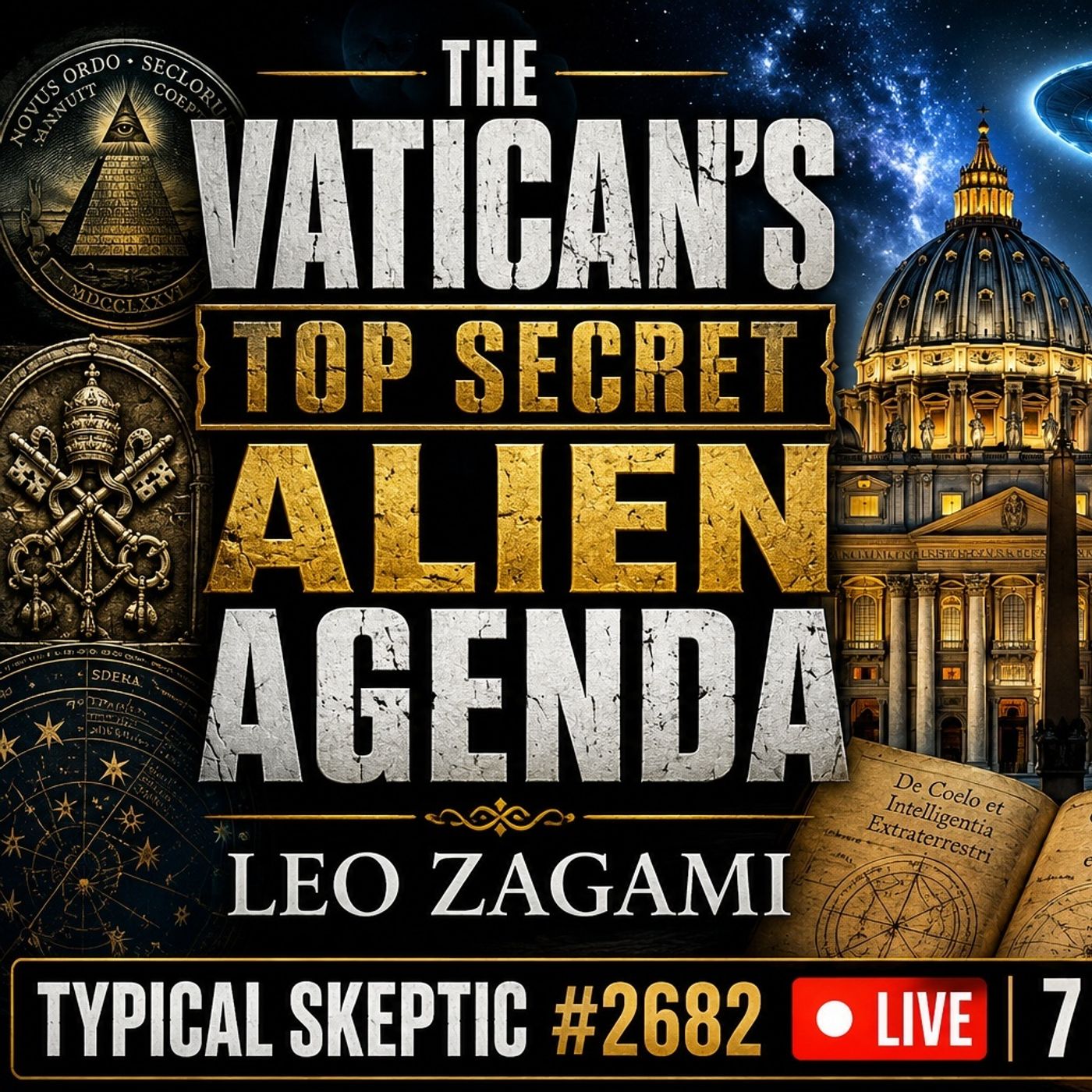 The Vaticans Top Secret Alien Agenda - Ex Illuminati Leo Zagami - Typical Skeptic # 2682 episode artwork