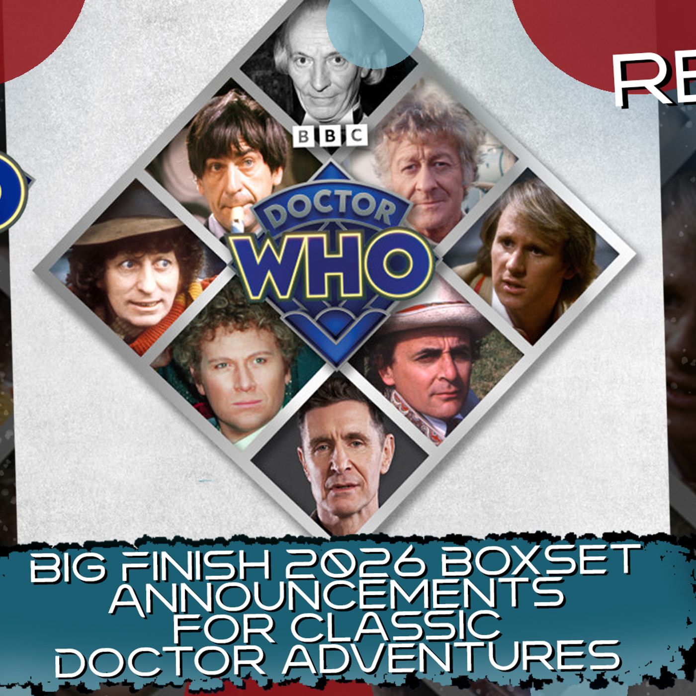 Big Finish 2026 Boxset Announcements for Classic Doctors episode artwork